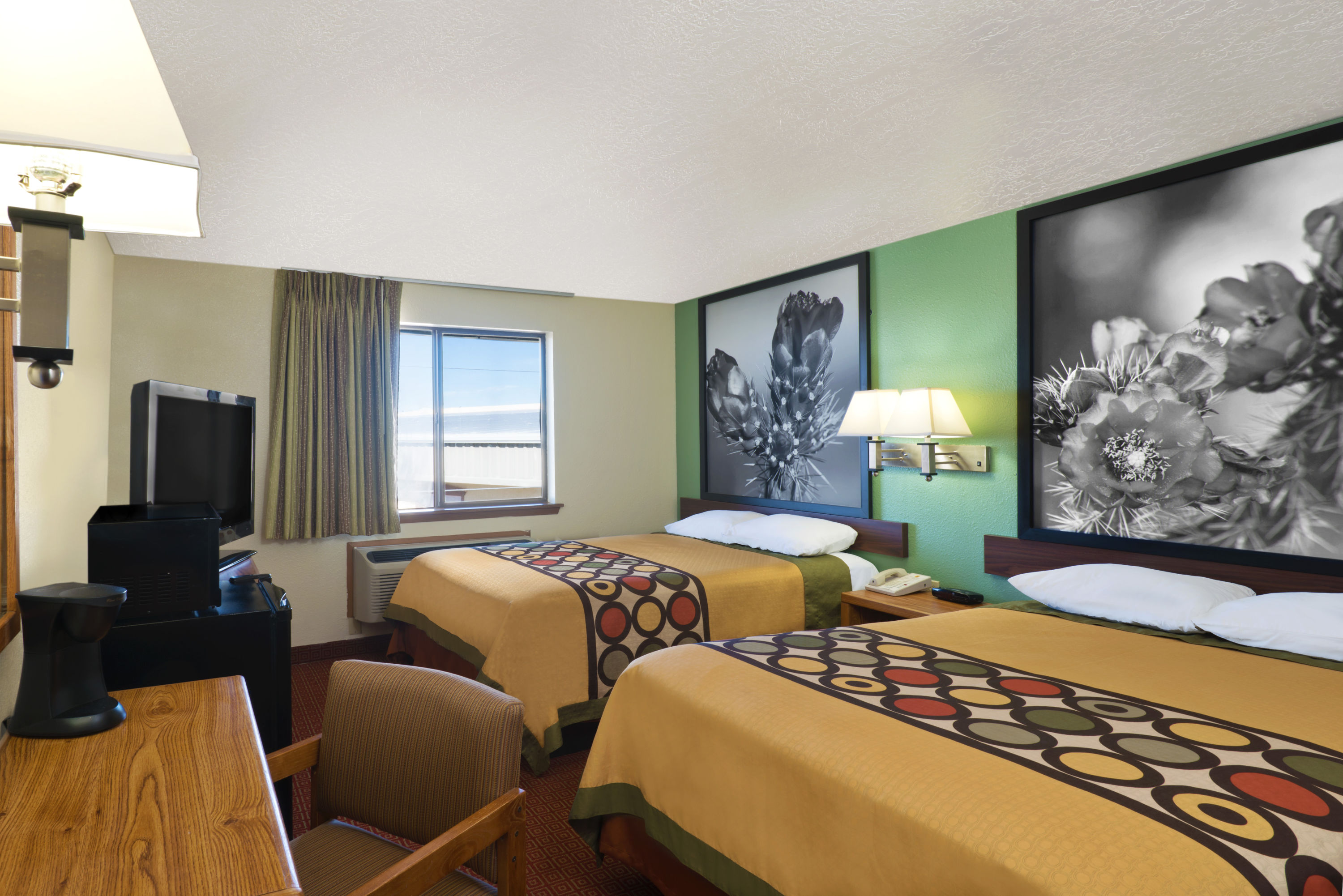 Guest room at the Super 8 by Wyndham Alamogordo/White Sands in Alamogordo, New Mexico