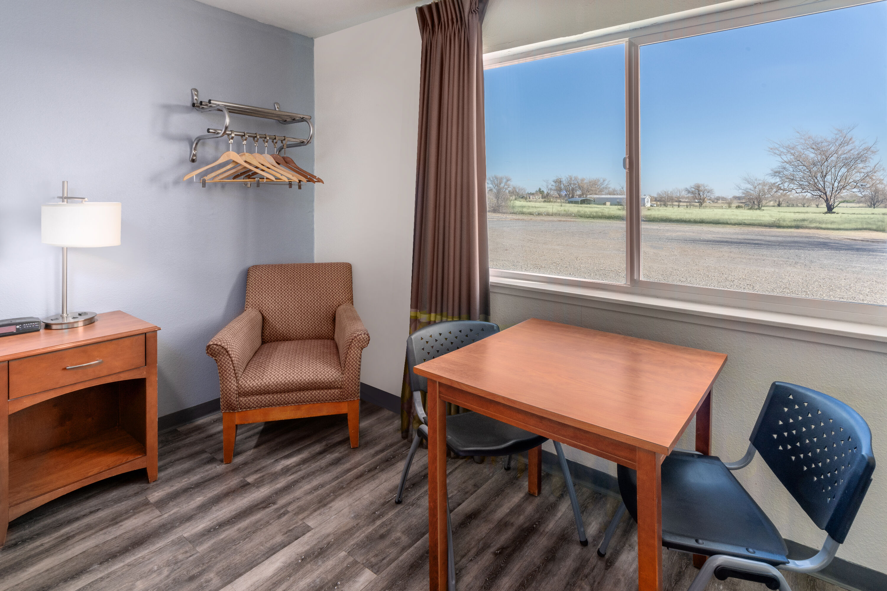 Guest room at the Super 8 by Wyndham Clayton in Clayton, New Mexico