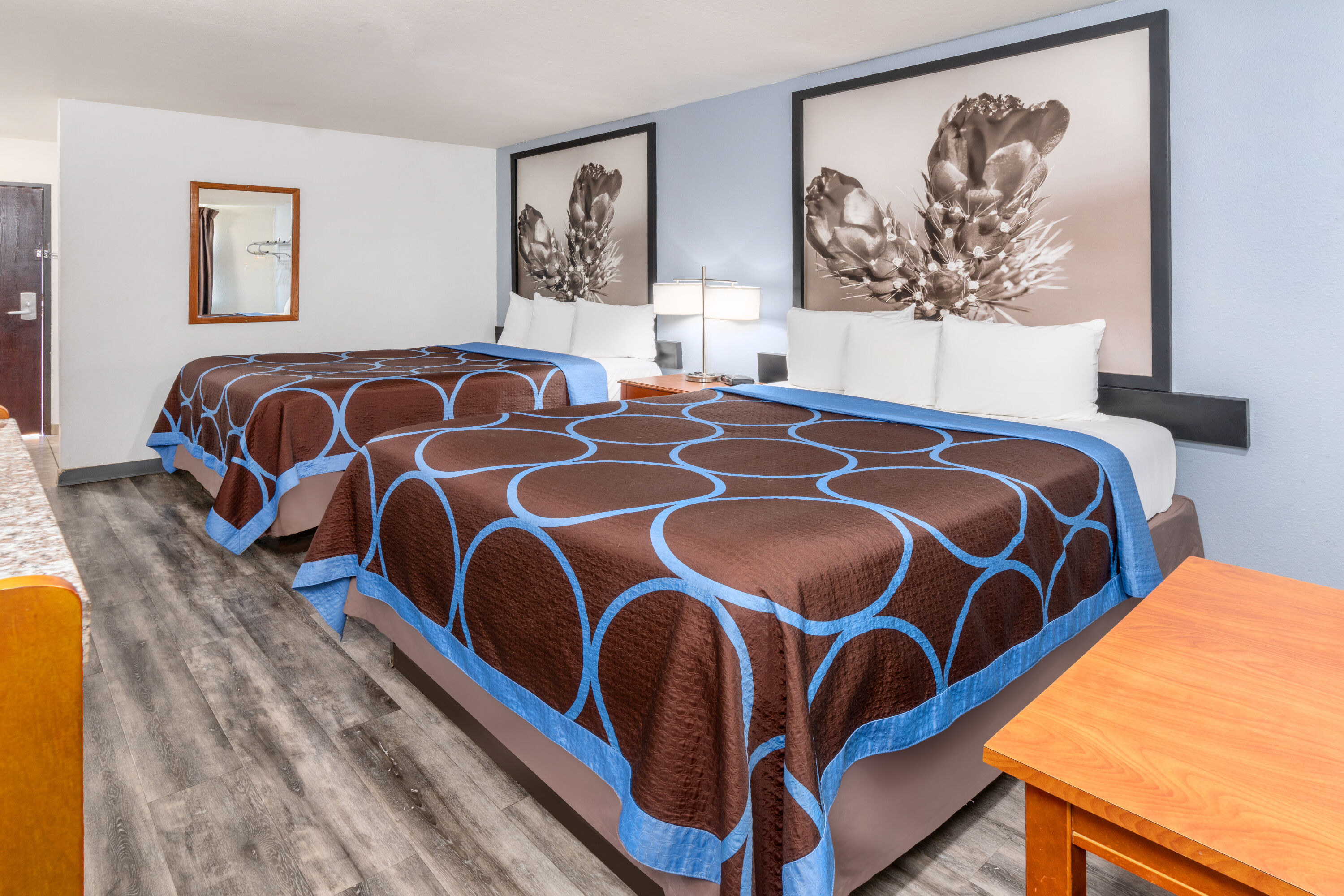 Guest room at the Super 8 by Wyndham Clayton in Clayton, New Mexico