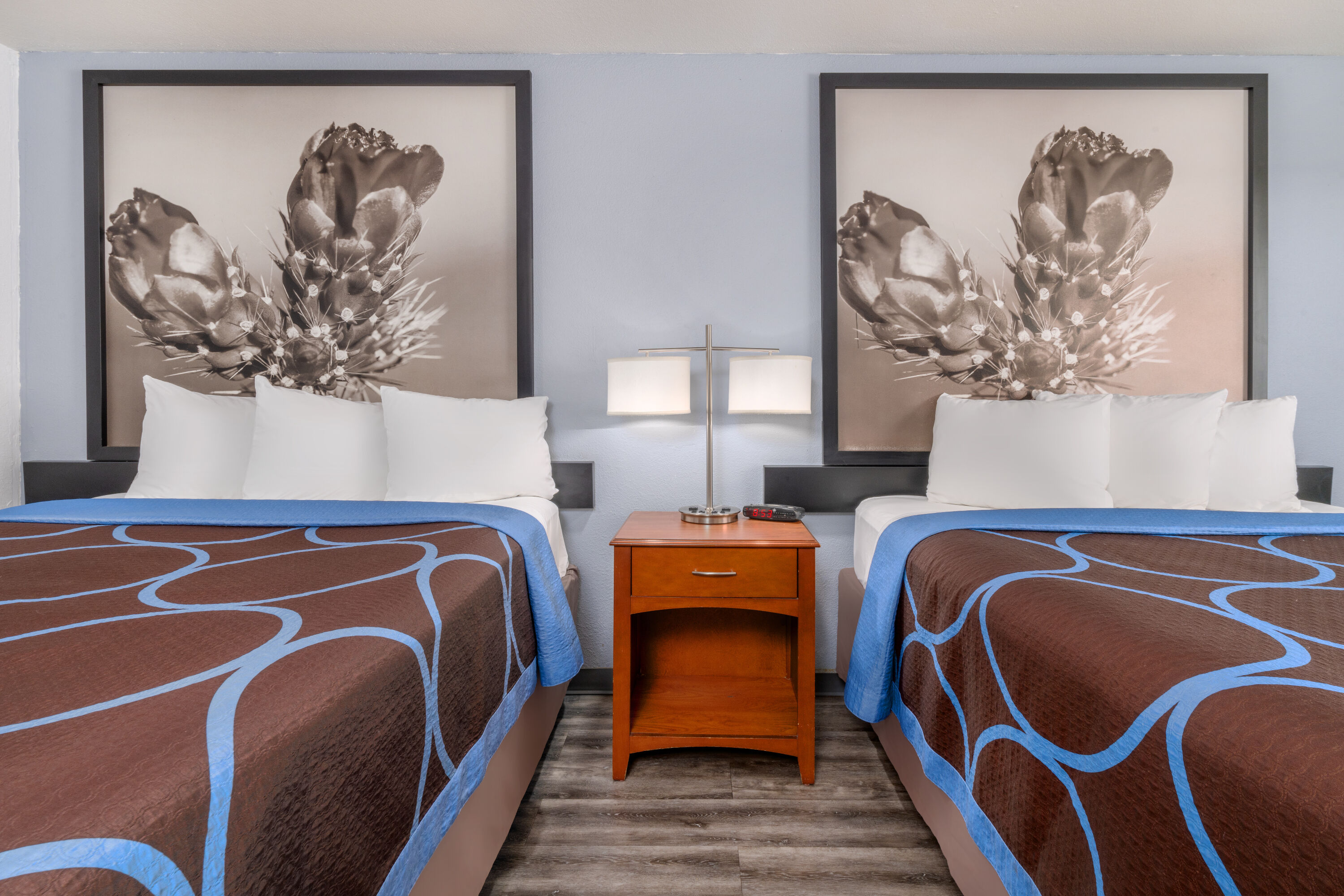 Guest room at the Super 8 by Wyndham Clayton in Clayton, New Mexico