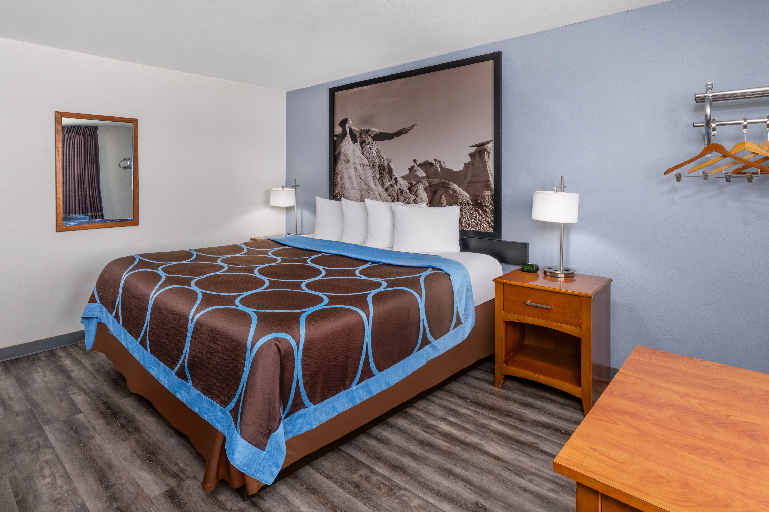 Guest room at the Super 8 by Wyndham Clayton in Clayton, New Mexico