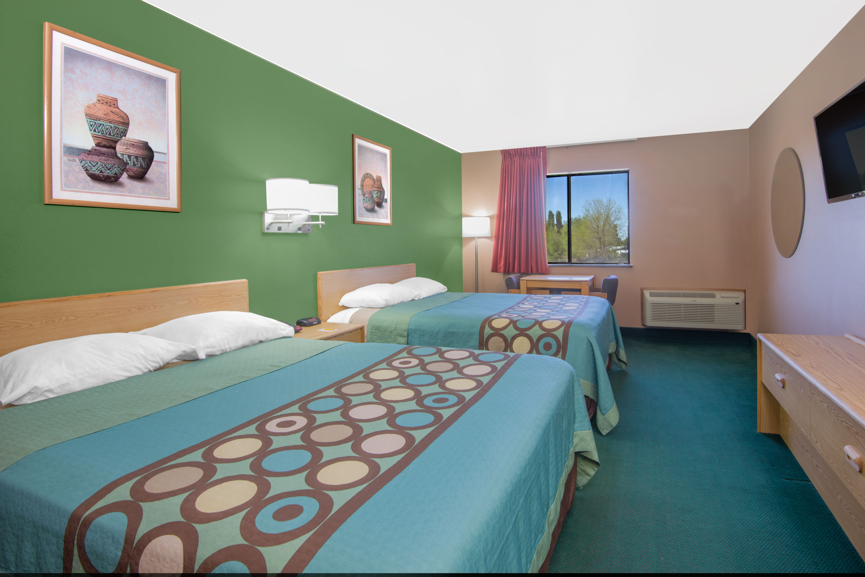 Guest room at the Super 8 by Wyndham Fort Sumner in Fort Sumner, New Mexico
