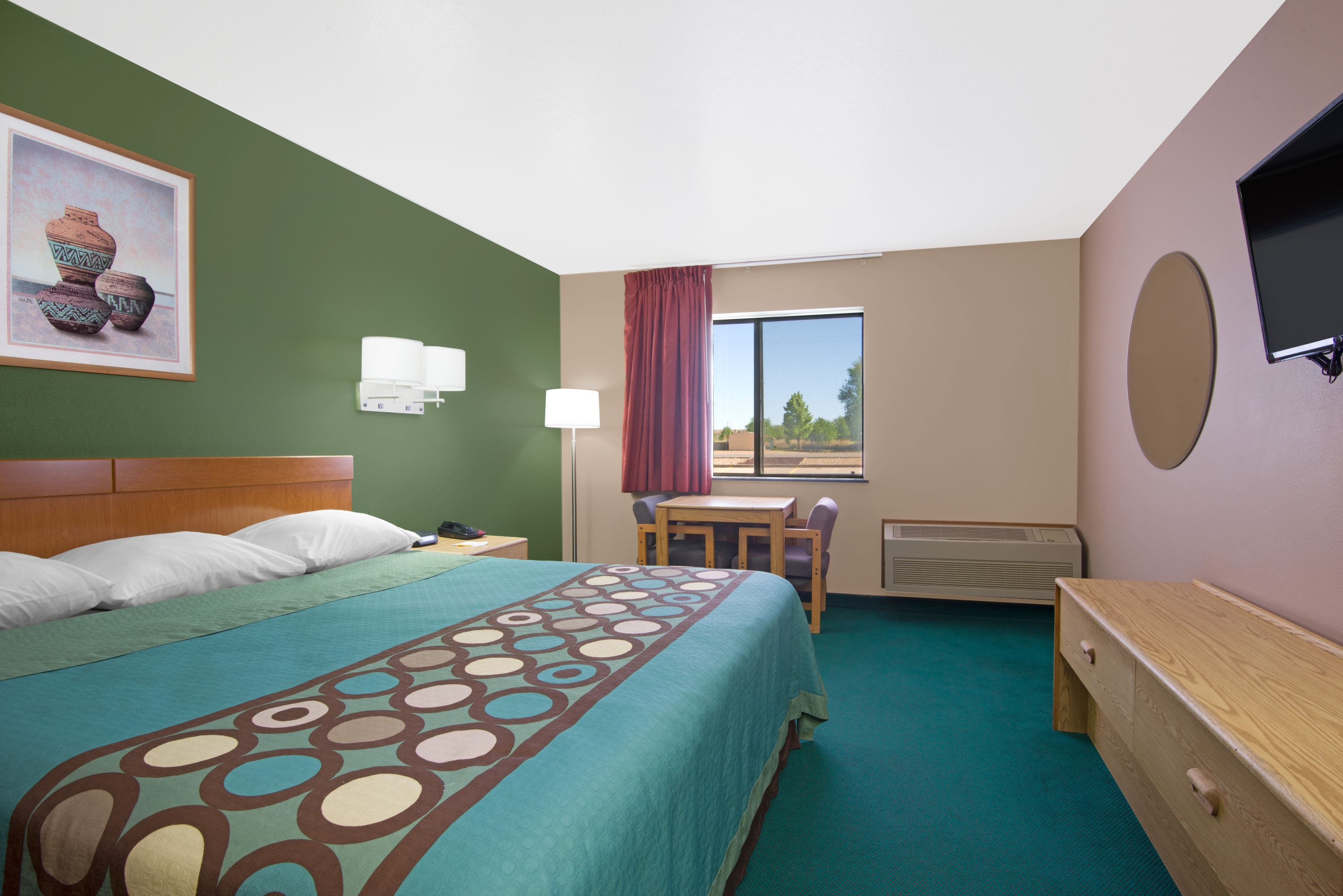 Guest room at the Super 8 by Wyndham Fort Sumner in Fort Sumner, New Mexico
