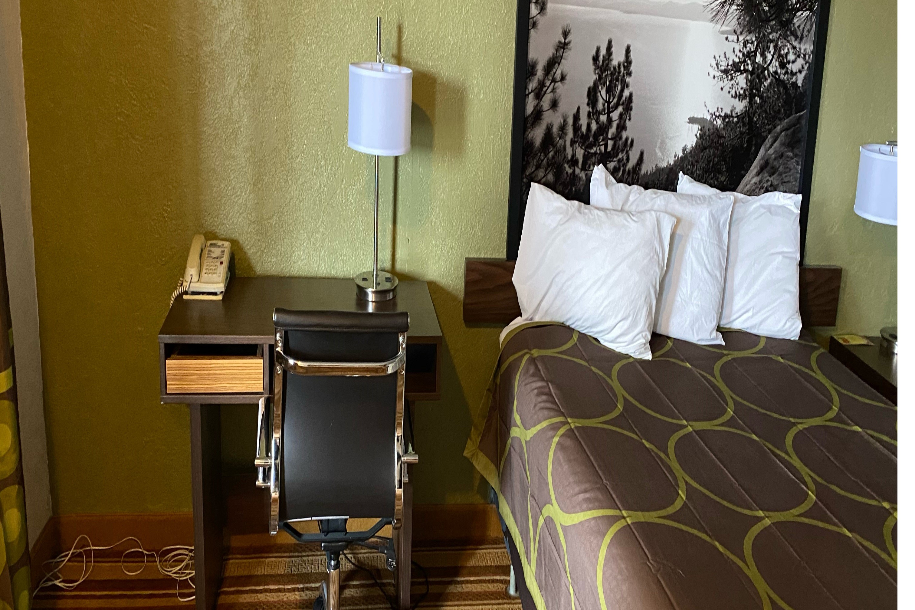 Guest room at the Super 8 by Wyndham Wells in Wells, Nevada