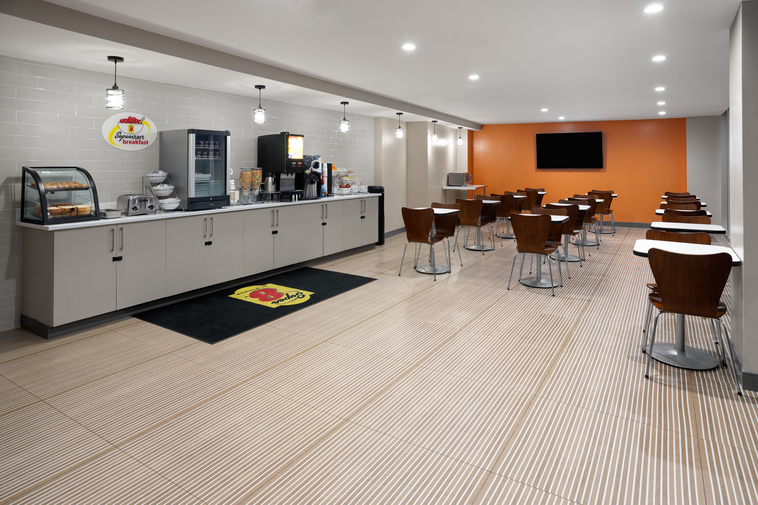 Free breakfast at Super 8 by Wyndham Bronx Near Stadium in Bronx, New York