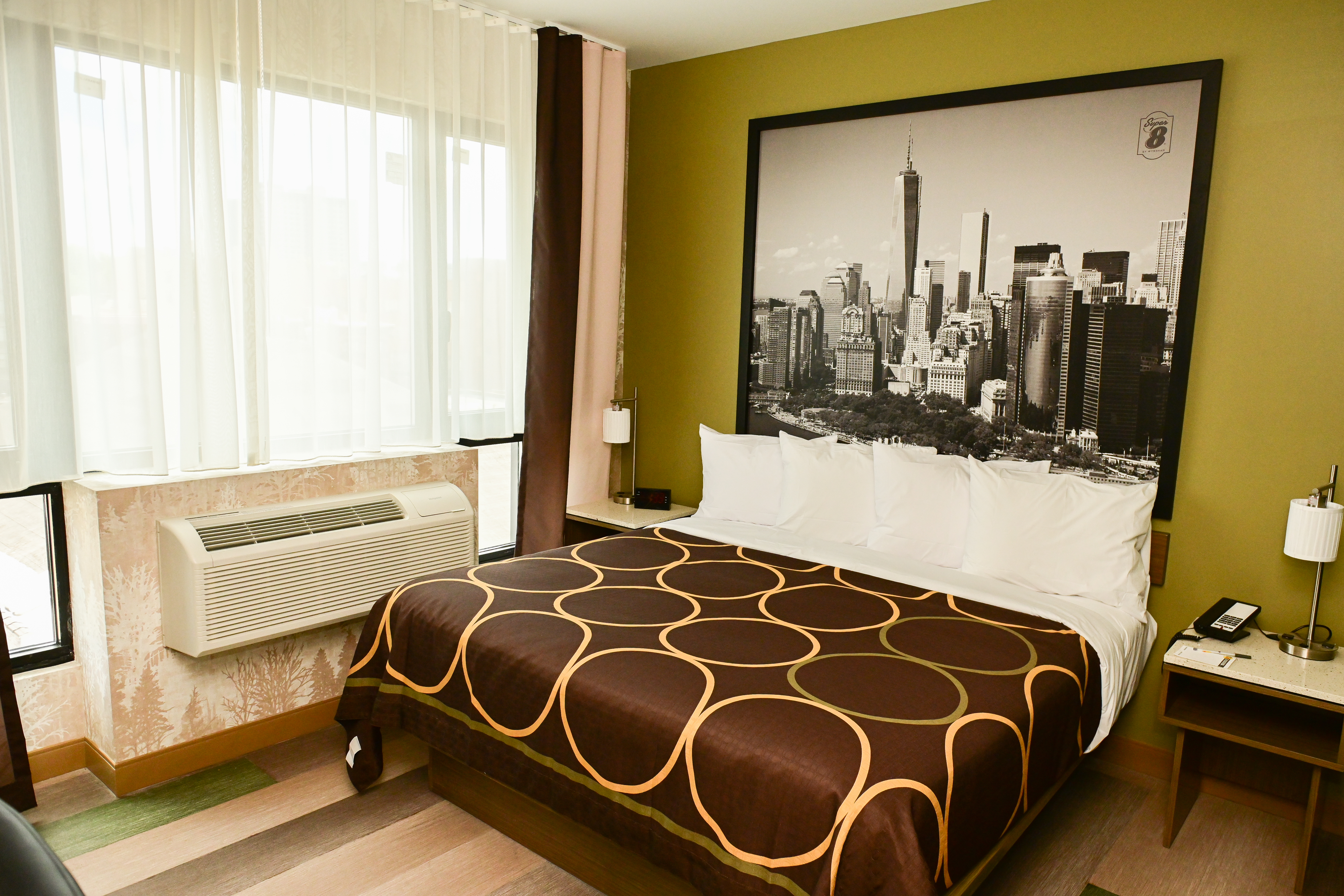 Guest room at the Super 8 by Wyndham Bronx Near Botanical Garden in Bronx, New York