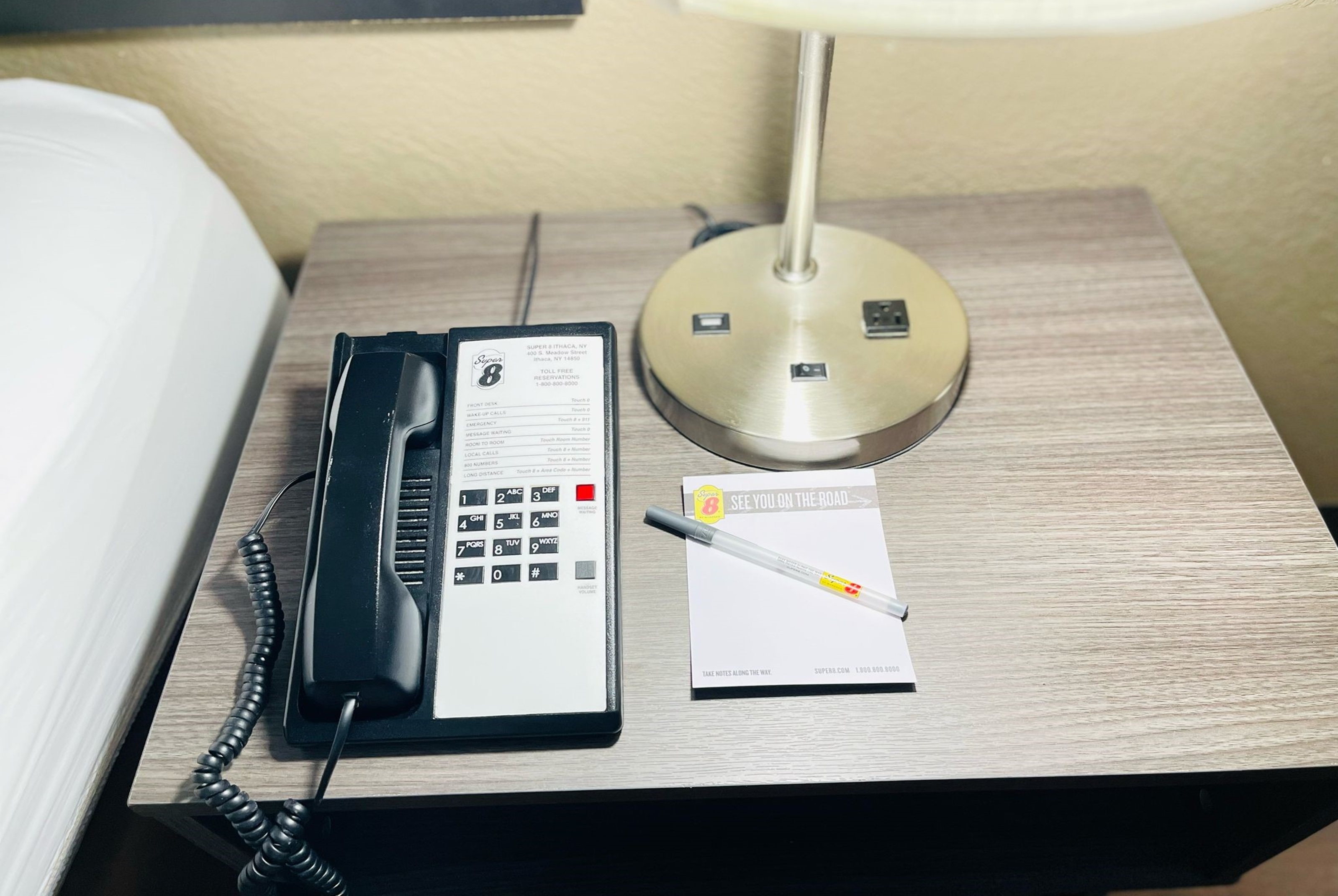 Guest room feature at the Super 8 by Wyndham Ithaca in Ithaca, New York