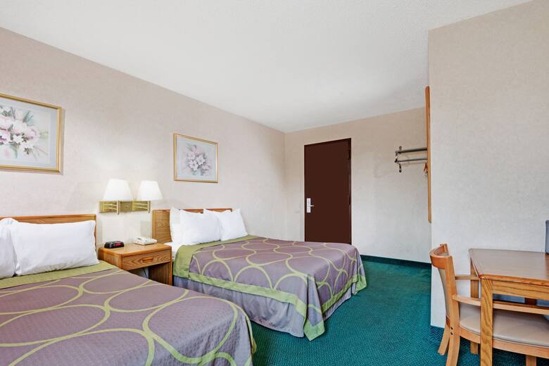 Guest room at the Super 8 Kenmore/Buffalo/Niagara Falls Area in Kenmore, New York