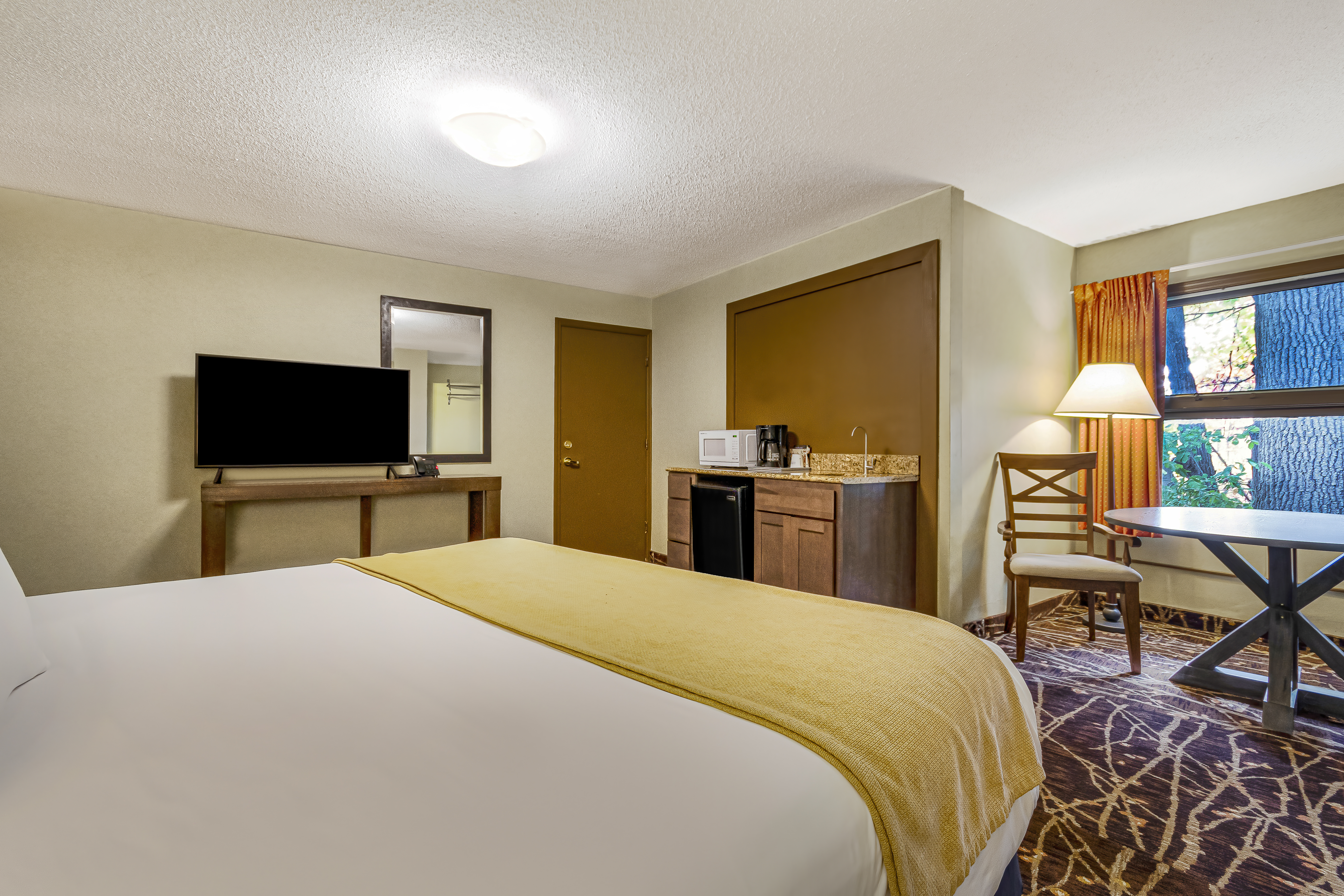 Guest room at the Super 8 by Wyndham Lake George/Downtown in Lake George, New York