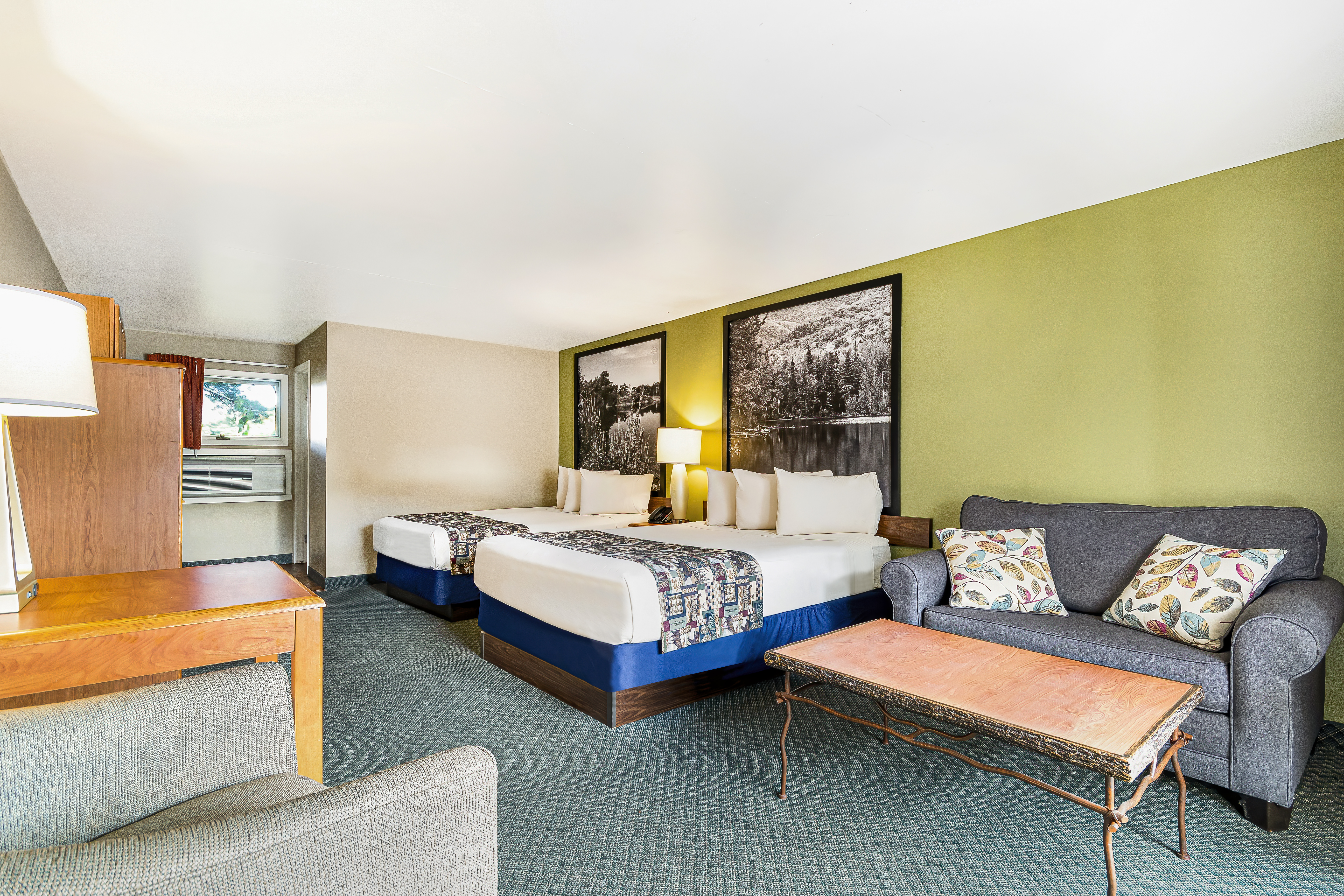 Guest room at the Super 8 by Wyndham Lake George/Downtown in Lake George, New York