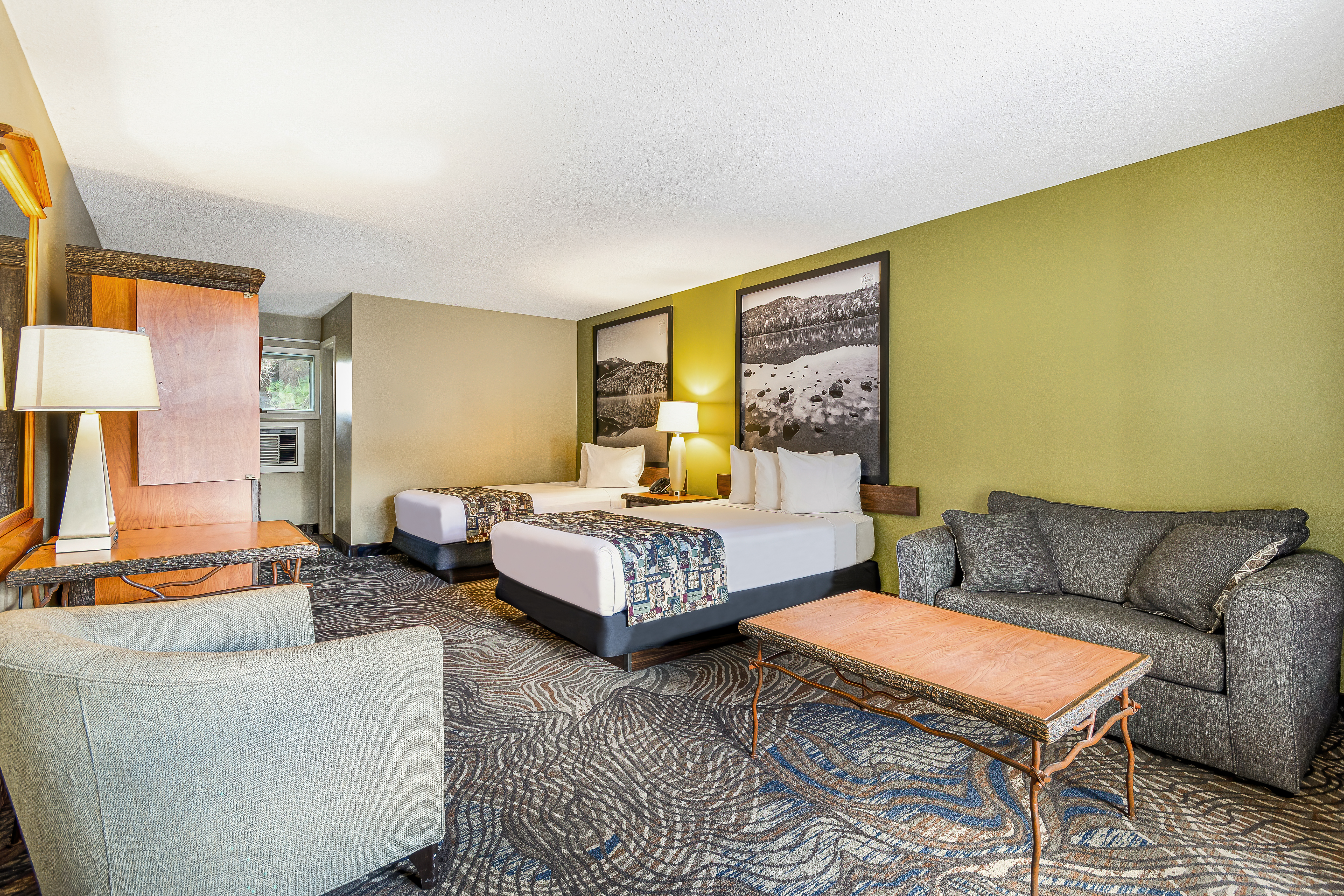 Guest room at the Super 8 by Wyndham Lake George/Downtown in Lake George, New York