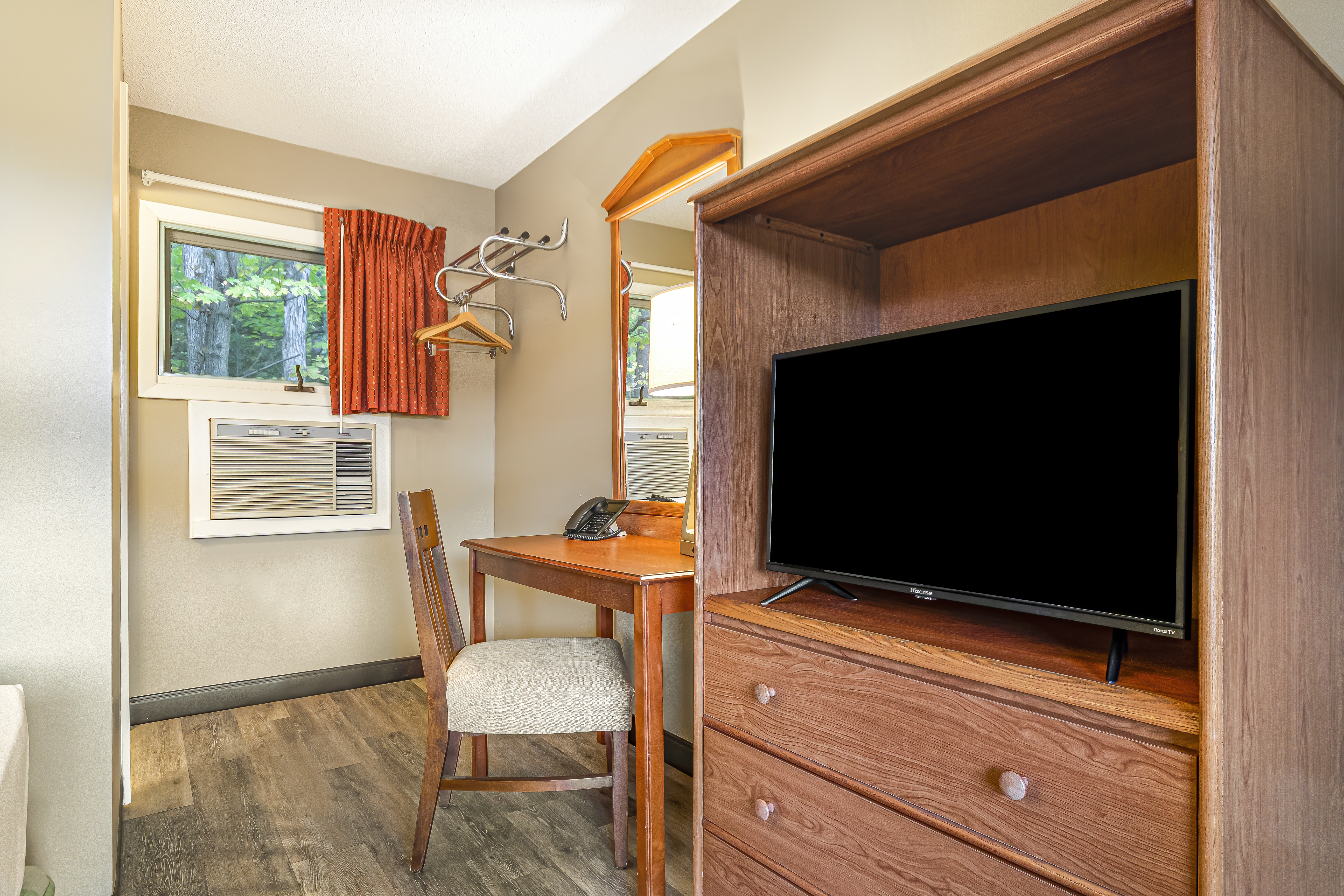 Guest room at the Super 8 by Wyndham Lake George/Downtown in Lake George, New York