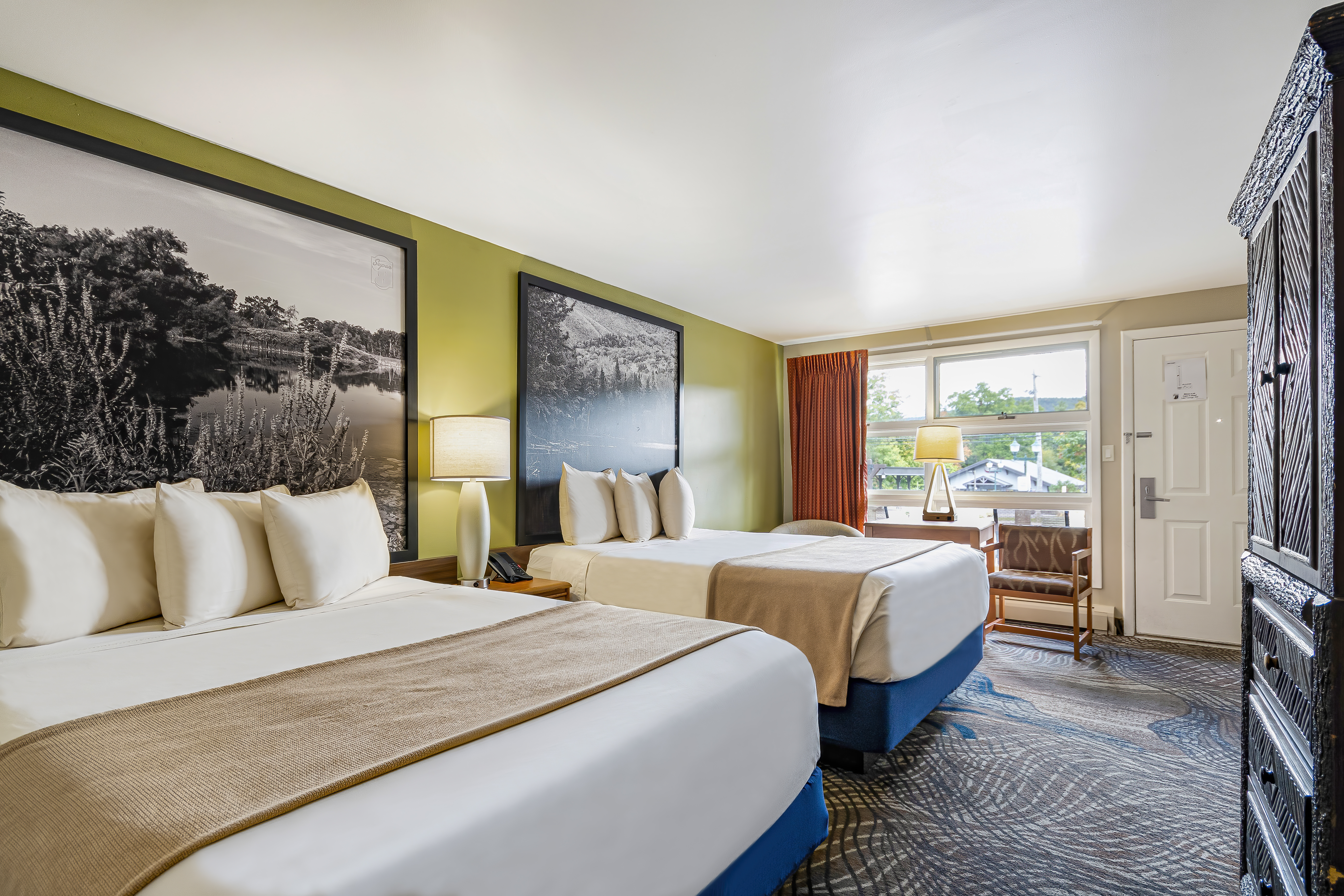 Guest room at the Super 8 by Wyndham Lake George/Downtown in Lake George, New York