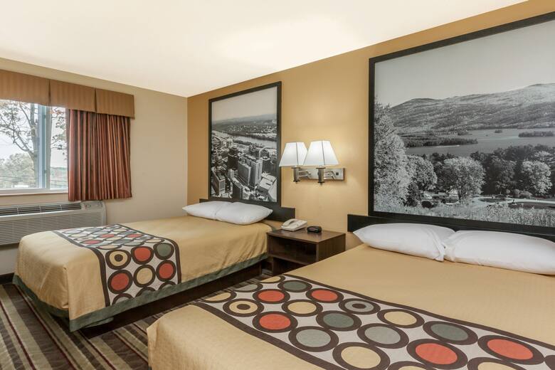 Guest room at the Super 8 Latham/Albany Troy Area in Latham, New York