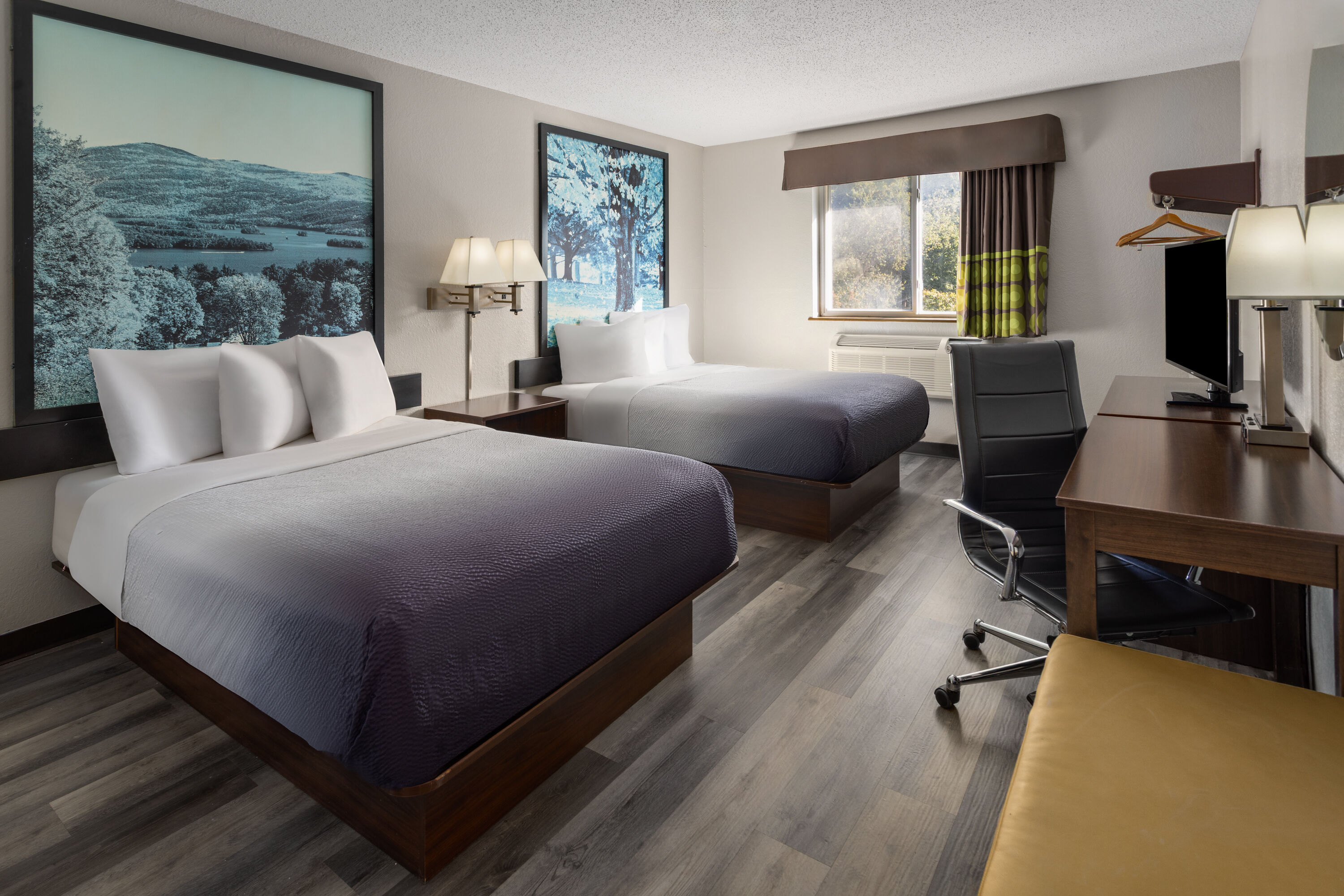 Guest room at the Super 8 by Wyndham Latham/Albany Airport in Latham, New York