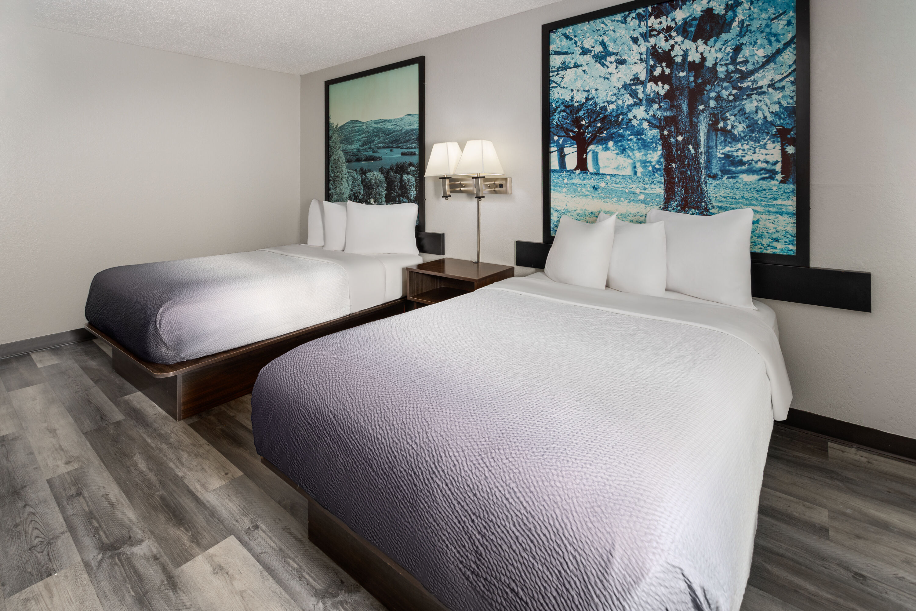 Guest room at the Super 8 by Wyndham Latham/Albany Airport in Latham, New York