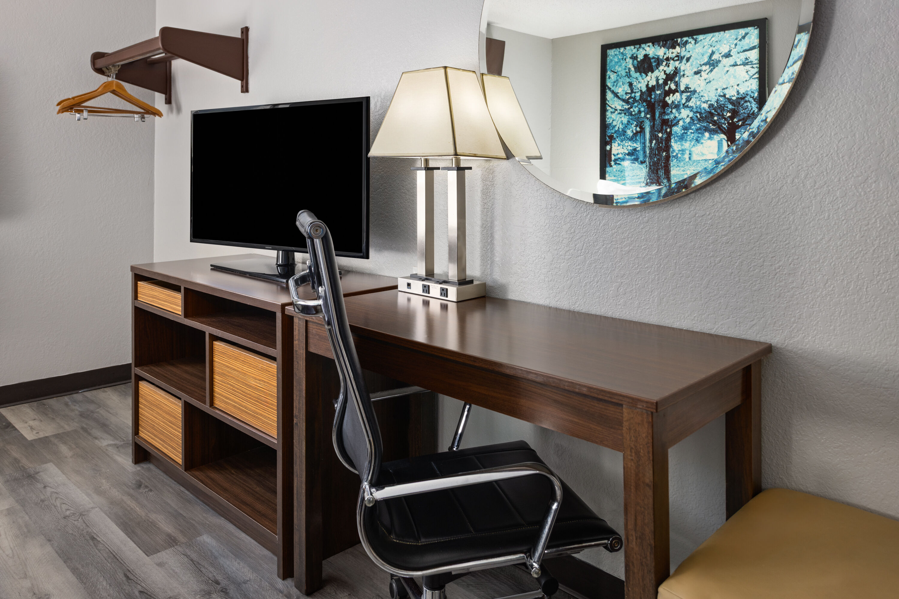 Guest room at the Super 8 by Wyndham Latham/Albany Airport in Latham, New York