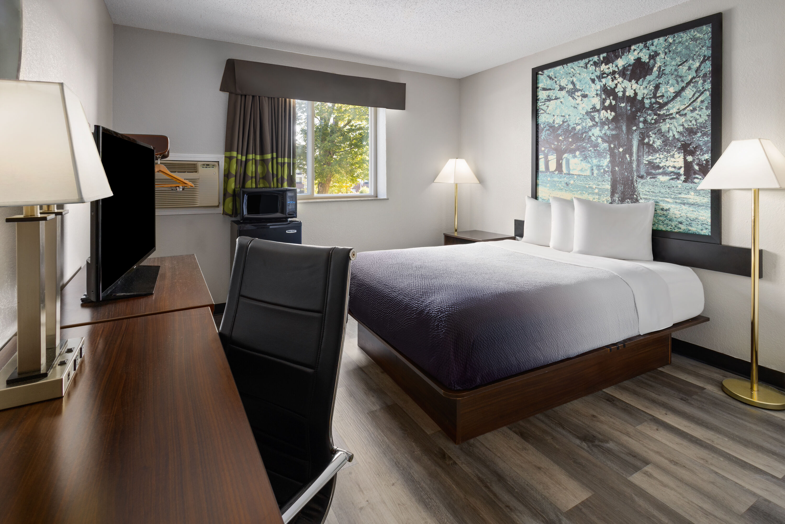 Guest room at the Super 8 by Wyndham Latham/Albany Airport in Latham, New York
