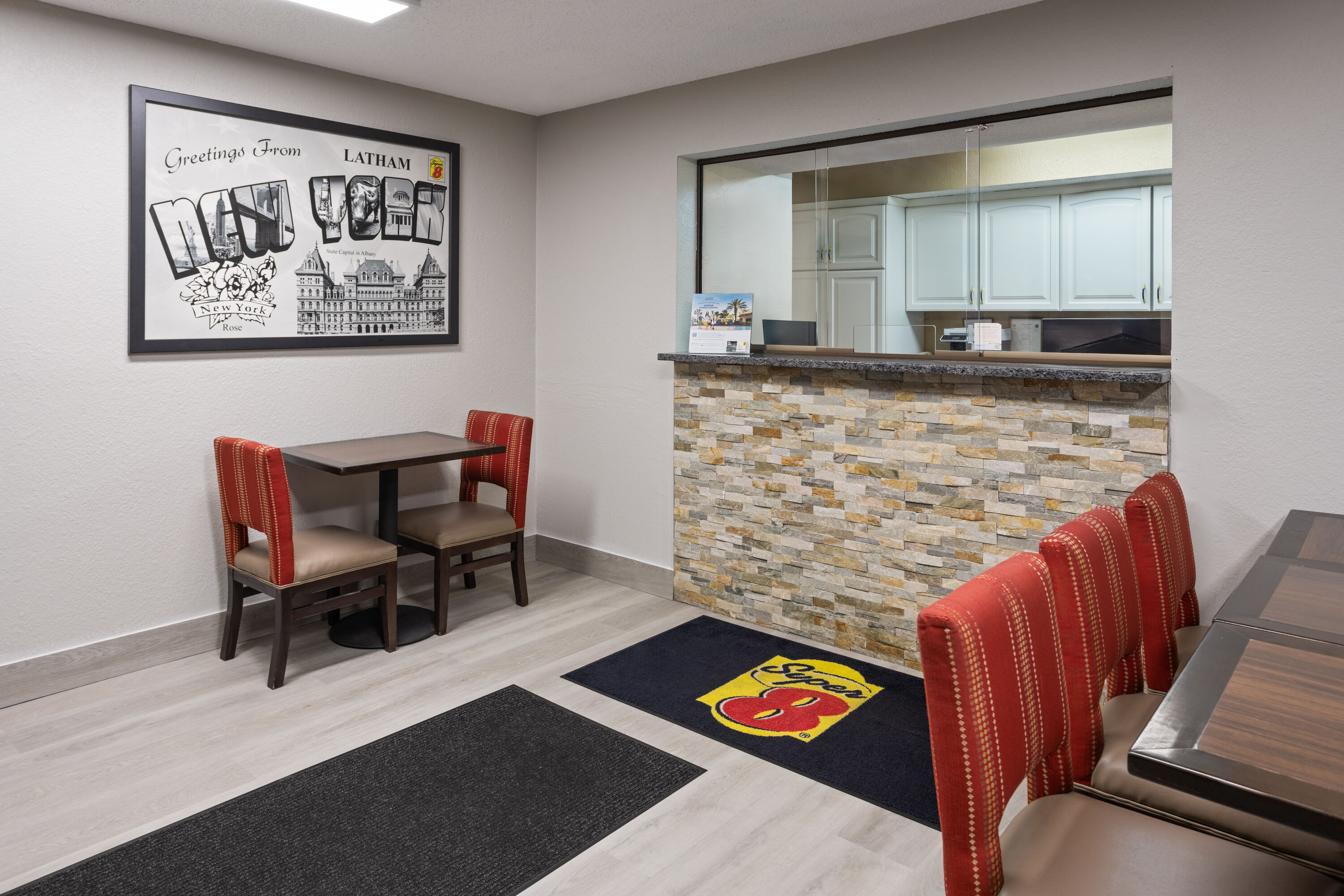 Super 8 by Wyndham Latham/Albany Airport reception in Latham, New York
