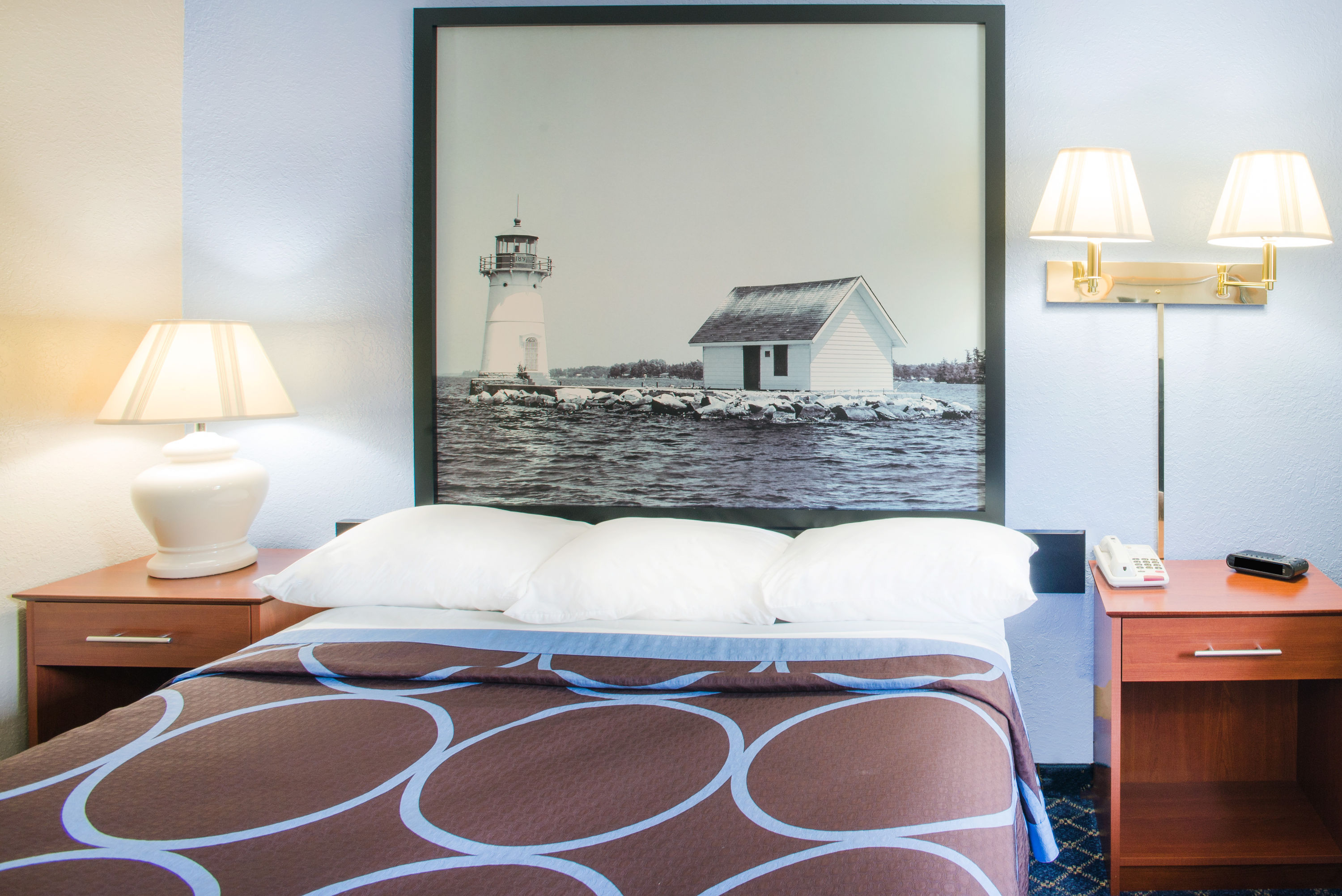 Guest room at the Super 8 by Wyndham Massena NY in Massena, New York