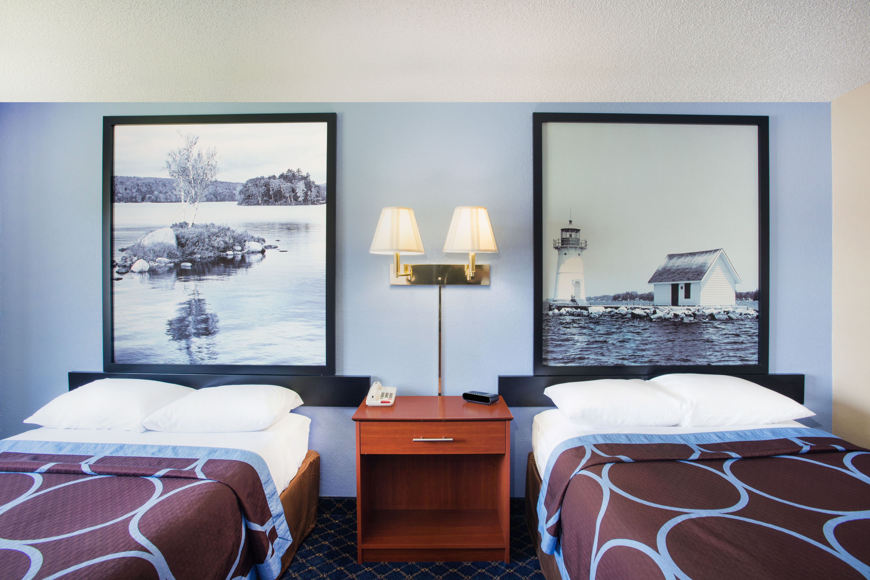 Guest room at the Super 8 by Wyndham Massena NY in Massena, New York