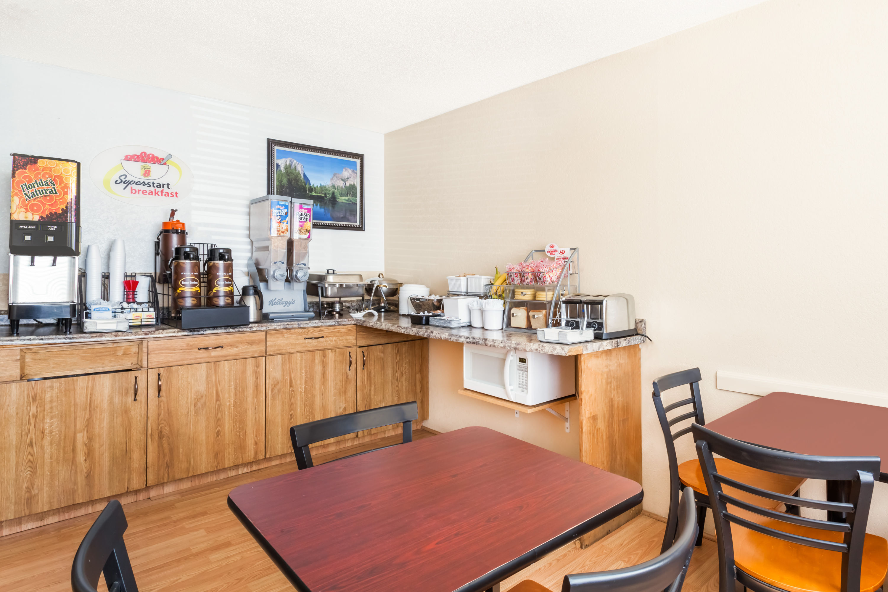 Free breakfast at Super 8 by Wyndham Montgomery Maybrook in Montgomery, New York