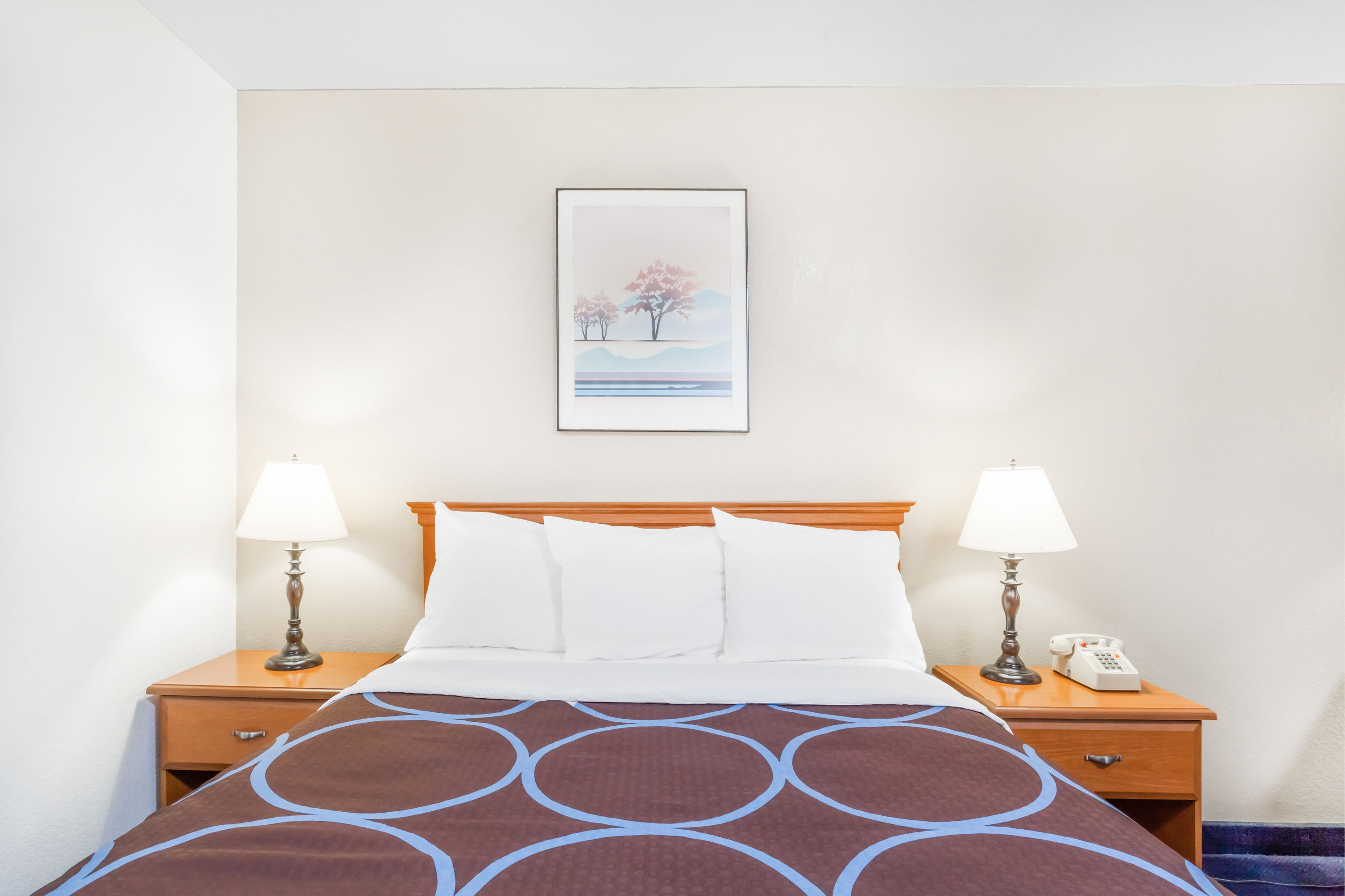 Guest room at the Super 8 by Wyndham Montgomery Maybrook in Montgomery, New York