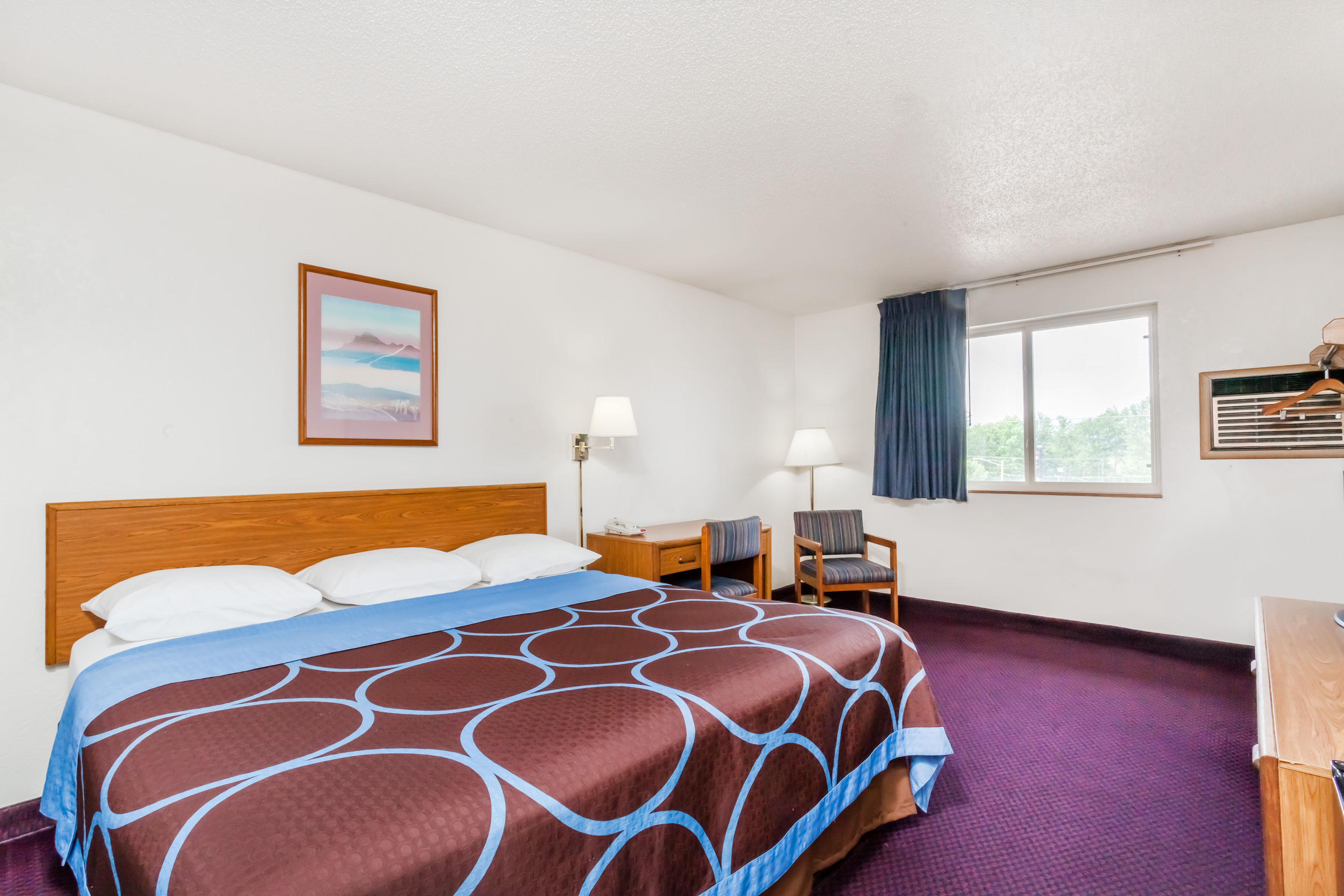 Guest room at the Super 8 by Wyndham Sidney NY in Sidney, New York