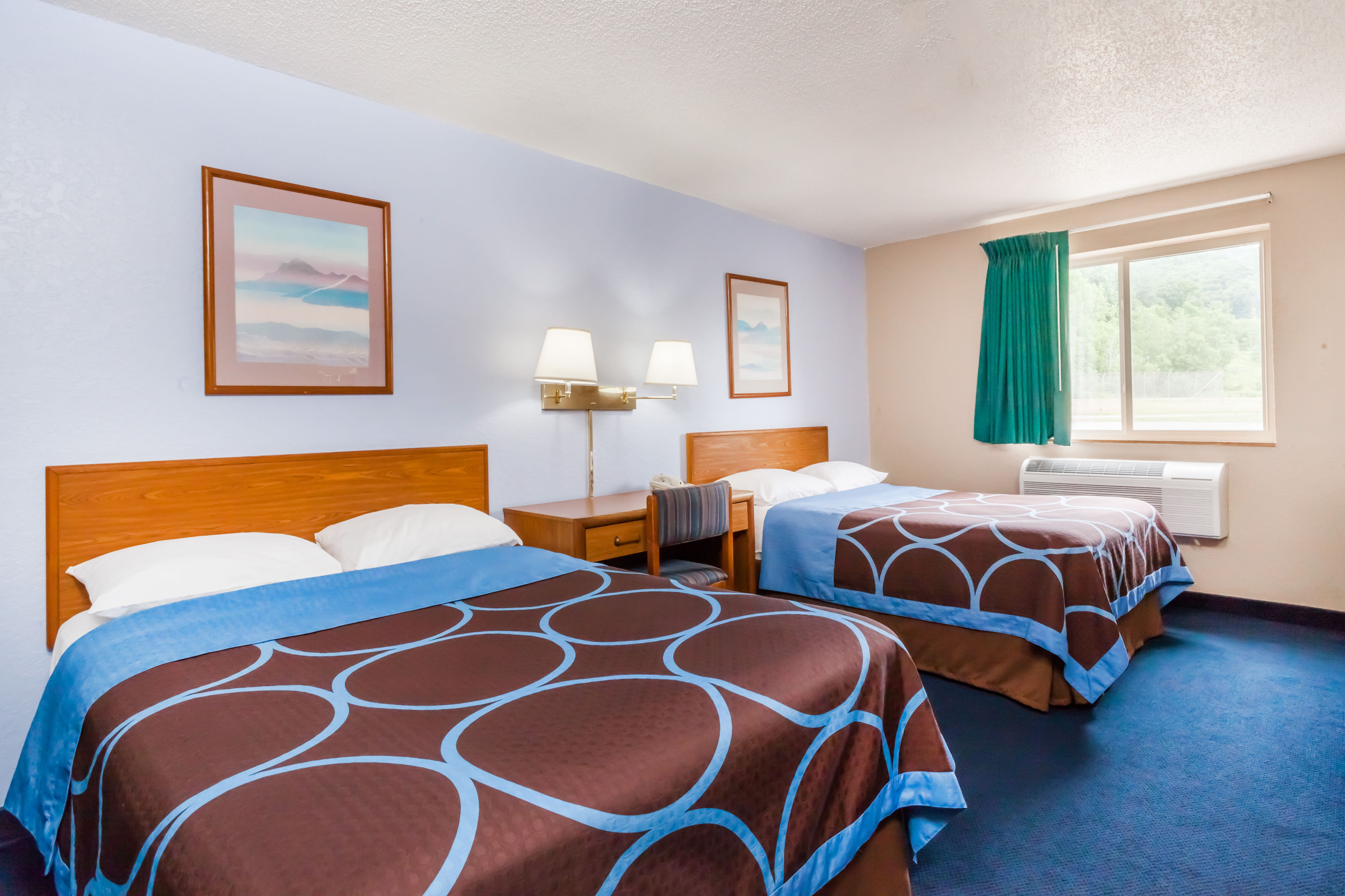 Guest room at the Super 8 by Wyndham Sidney NY in Sidney, New York