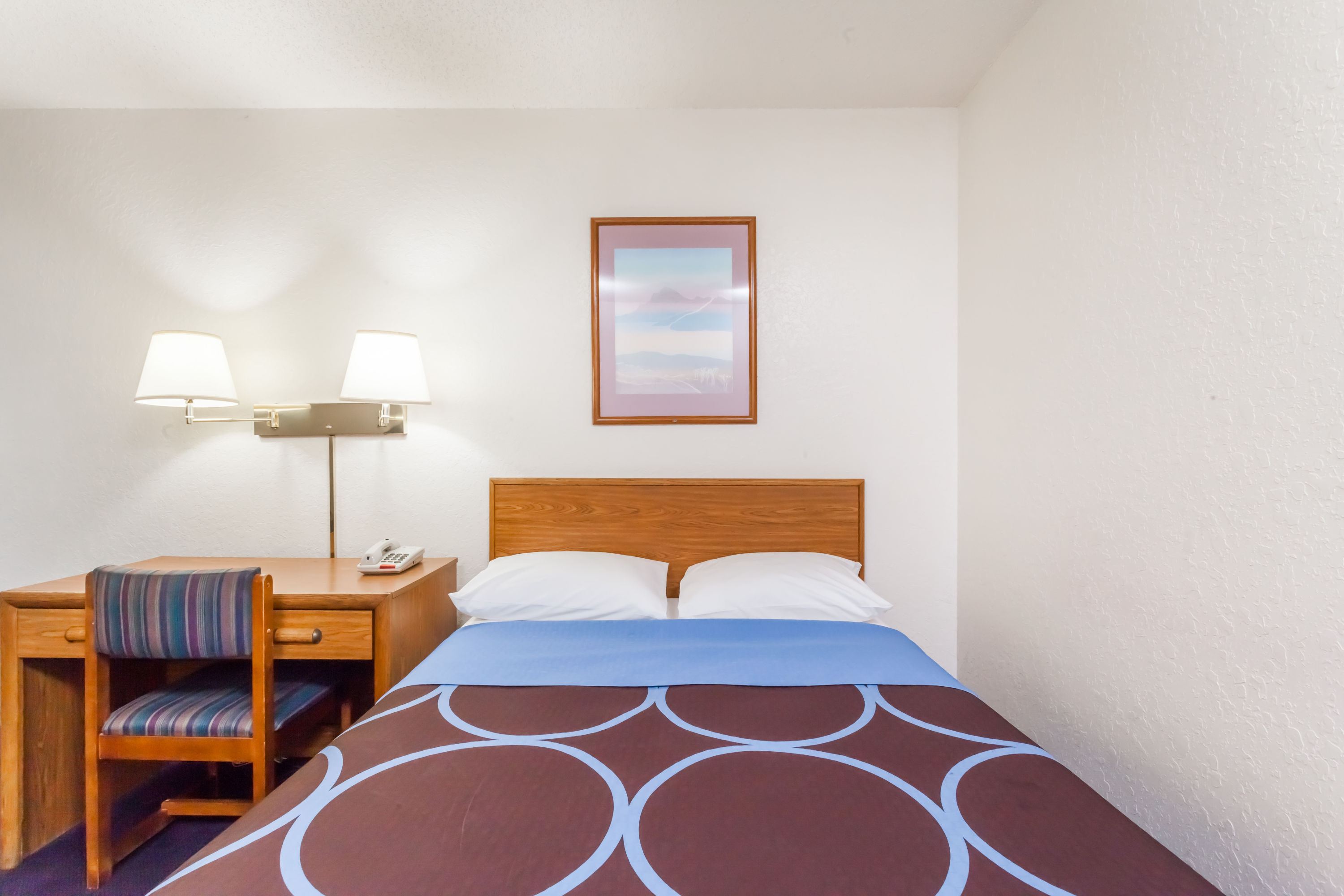 Guest room at the Super 8 by Wyndham Sidney NY in Sidney, New York