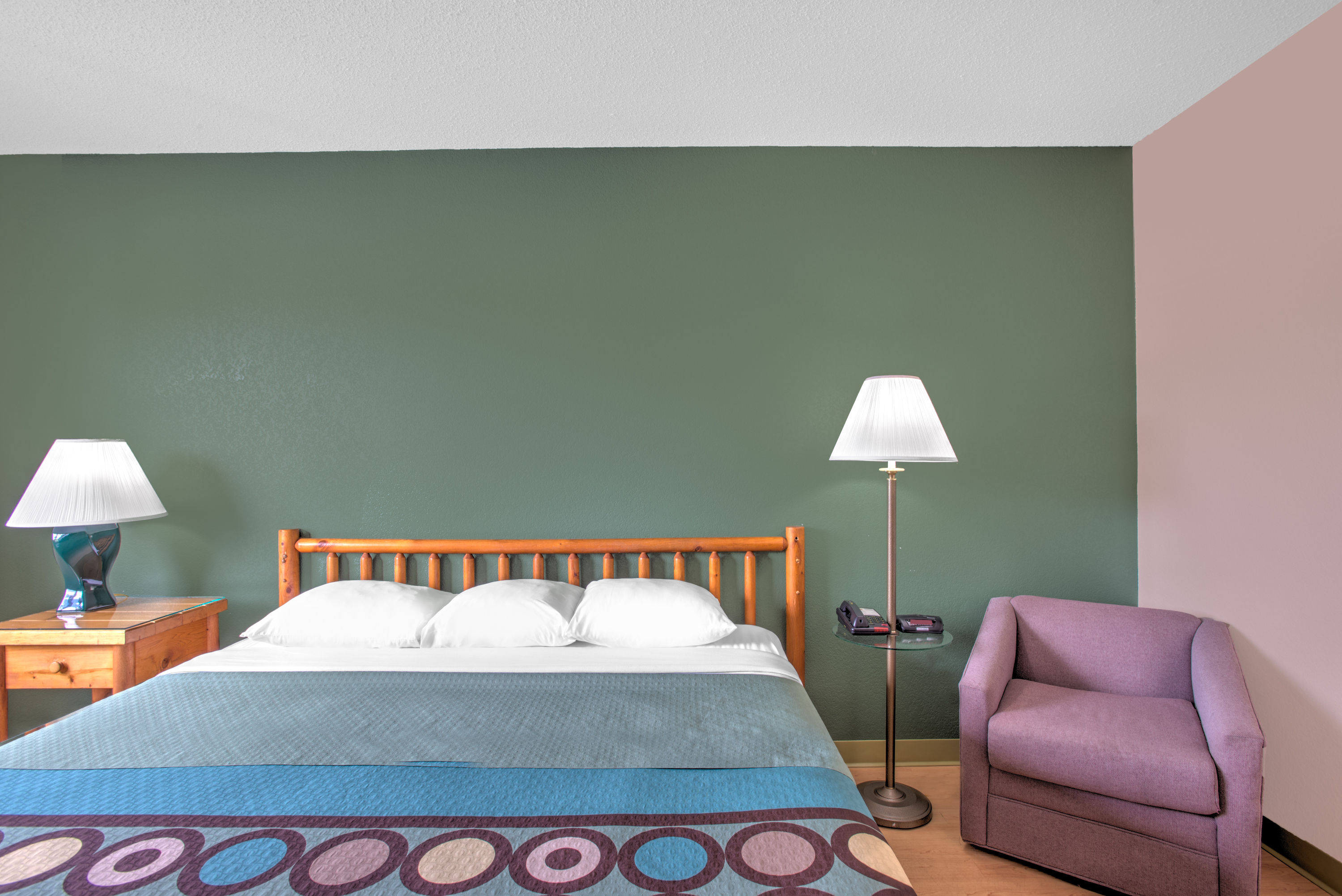 Guest room at the Super 8 by Wyndham Ticonderoga in Ticonderoga, New York