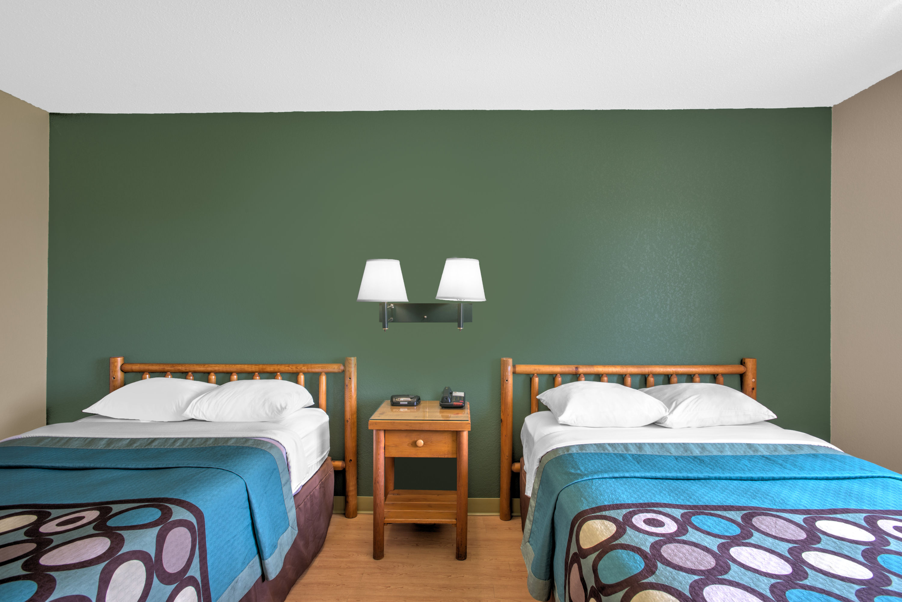 Guest room at the Super 8 by Wyndham Ticonderoga in Ticonderoga, New York