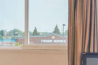 Guest room at the Super 8 Williamsville/Buffalo Airport in Williamsville, New York