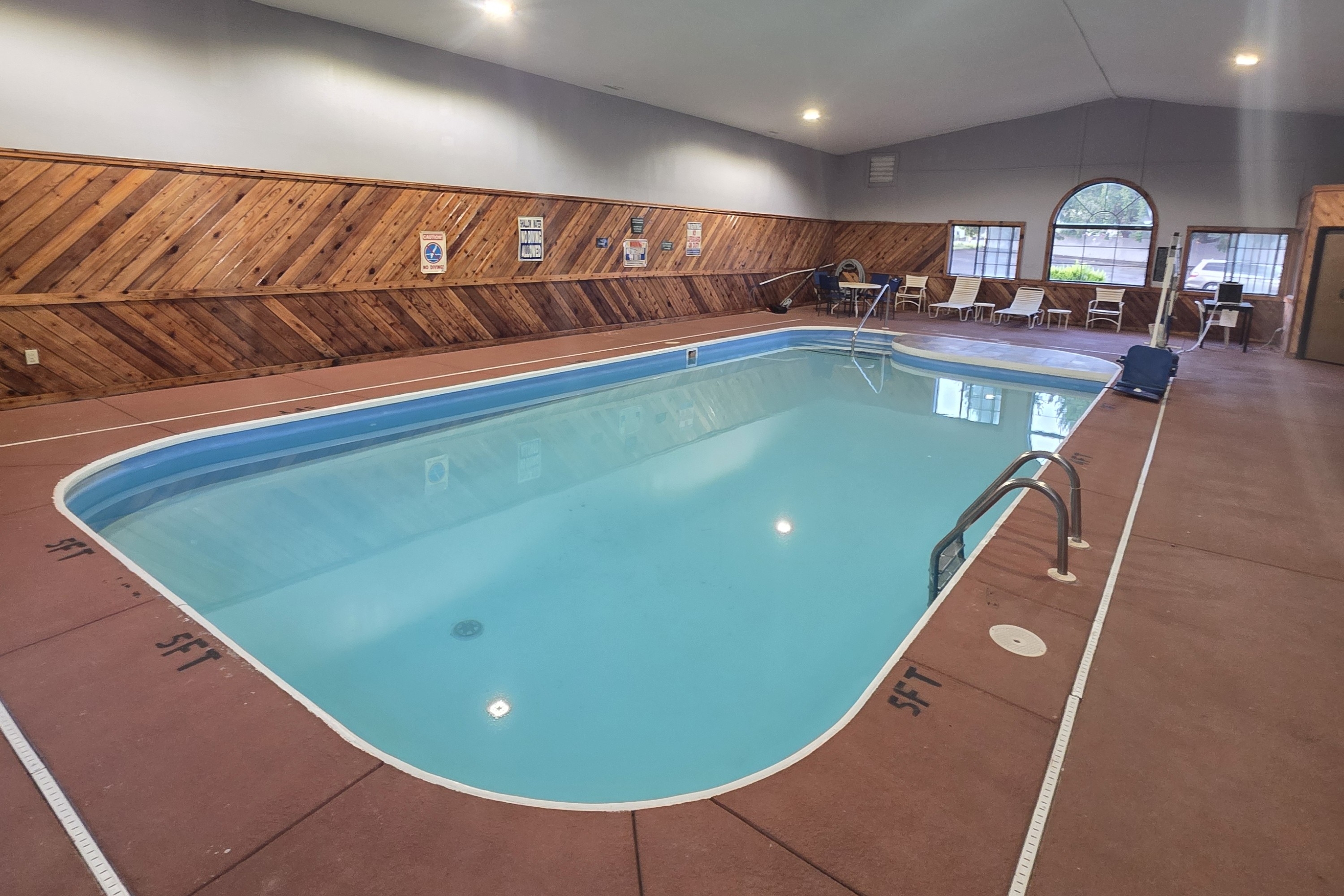 Pool at the Super 8 by Wyndham Coshocton Roscoe Village in Coshocton, Ohio