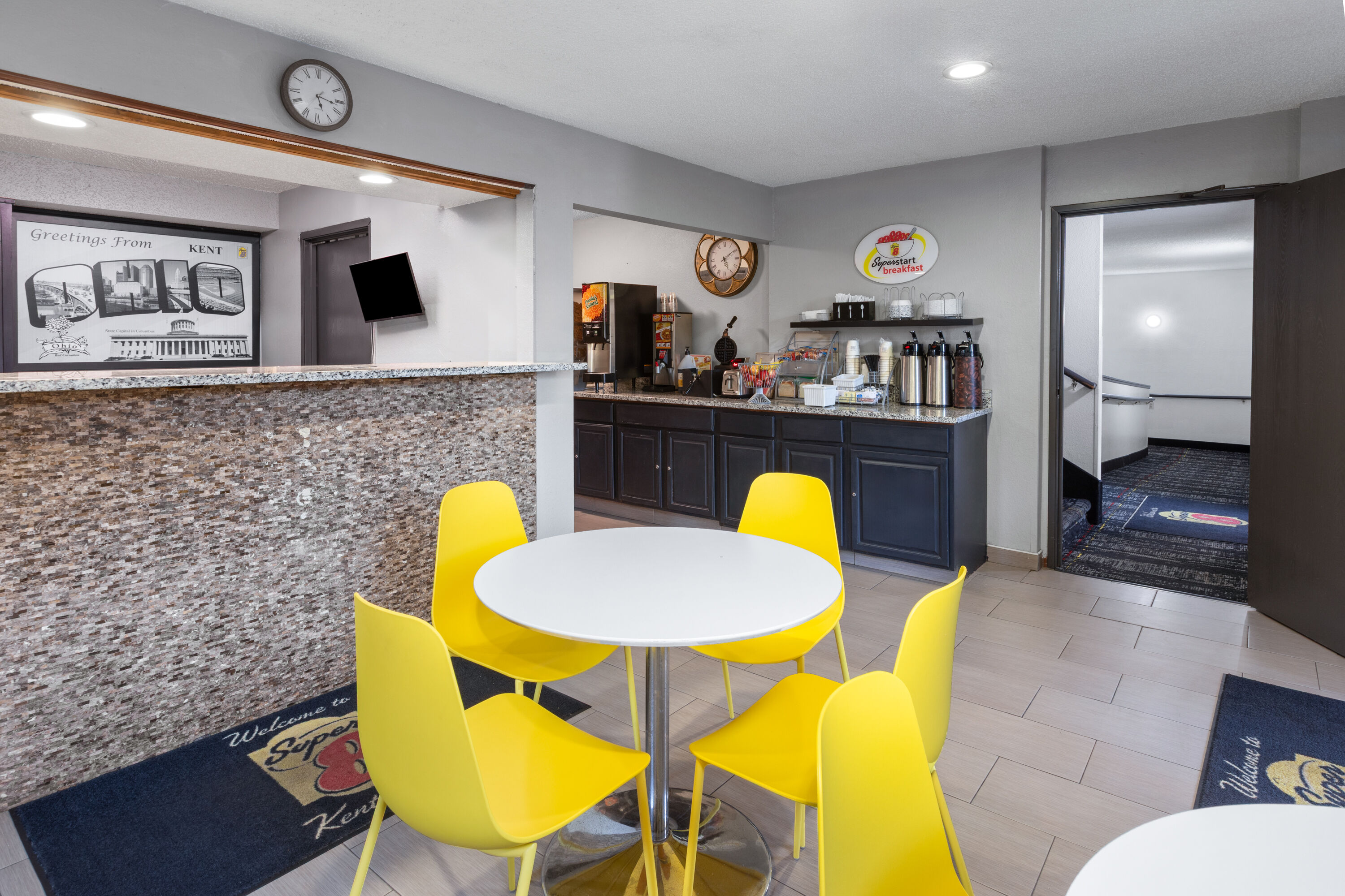 Free breakfast at Super 8 by Wyndham Kent/Akron Area in Kent, Ohio