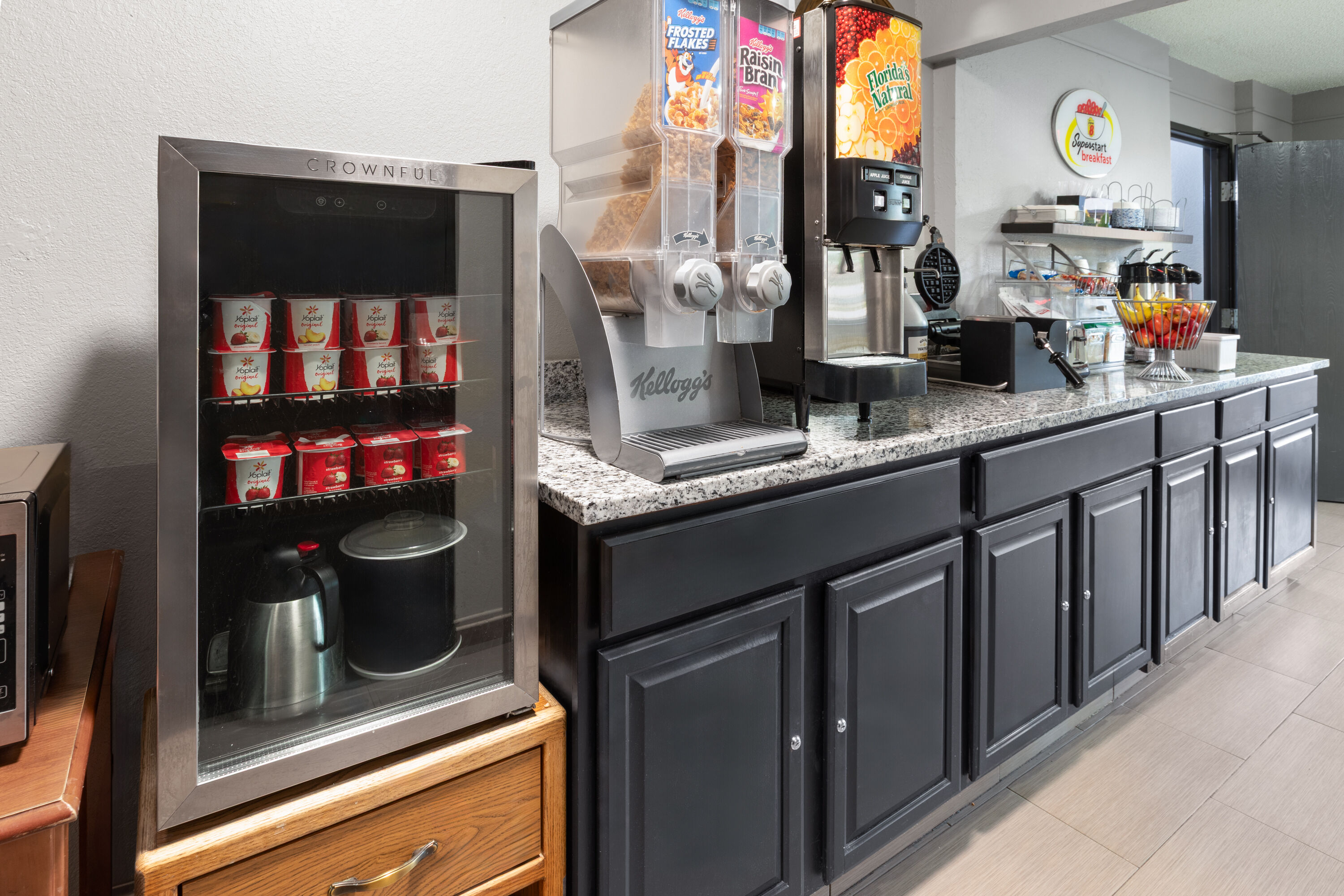 Free breakfast at Super 8 by Wyndham Kent/Akron Area in Kent, Ohio