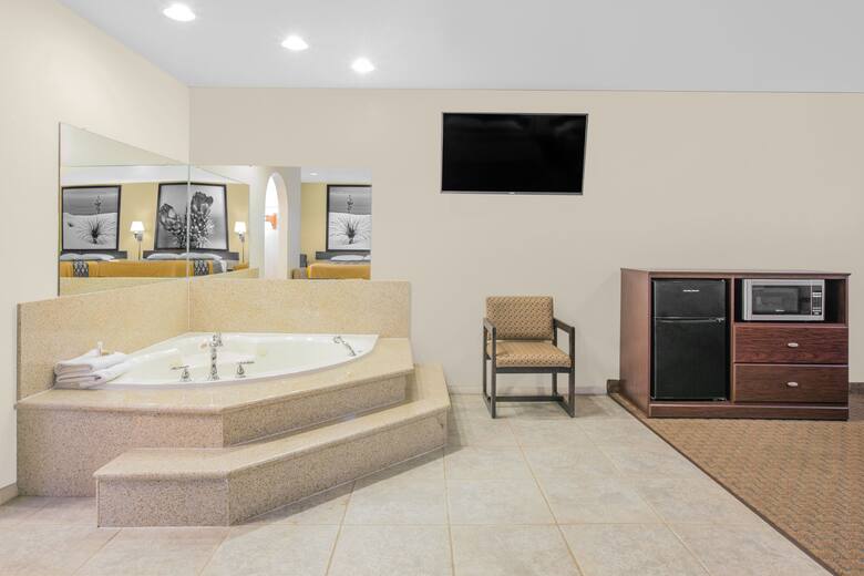 Guest room at the Super 8 Idabel in Idabel, Oklahoma