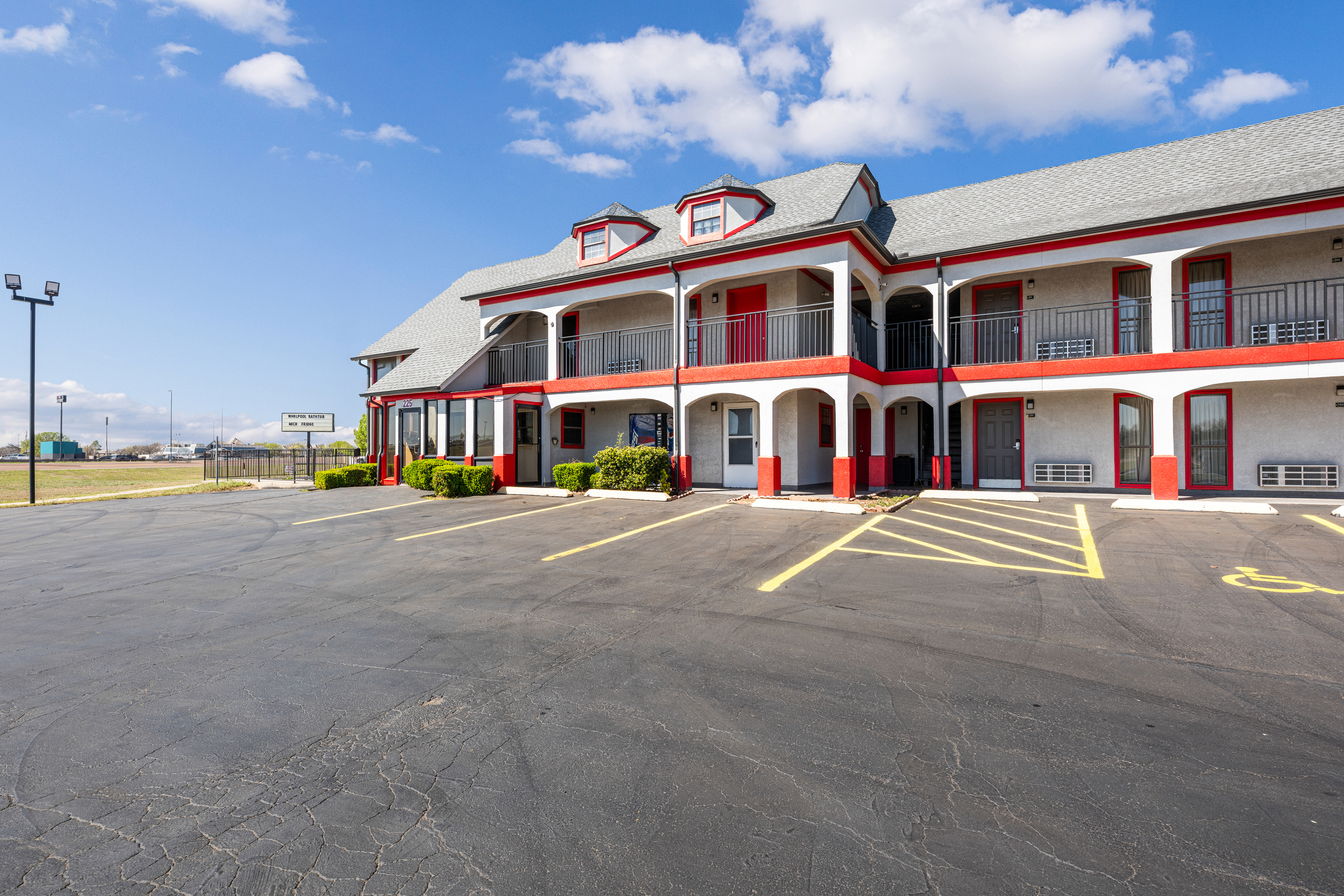 Exterior of Super 8 by Wyndham Norman West hotel in Norman, Oklahoma