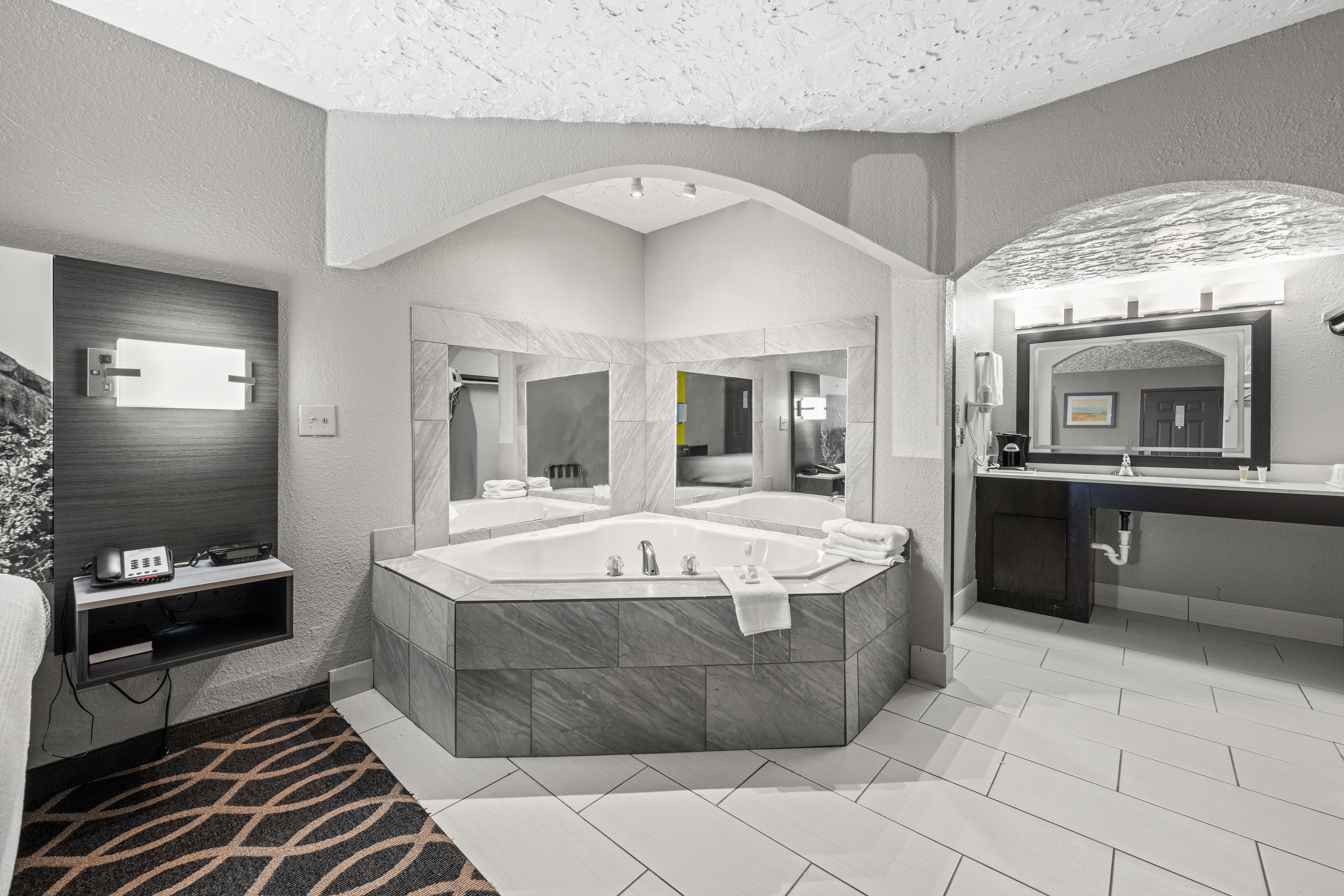 Guest room at the Super 8 by Wyndham Norman West in Norman, Oklahoma