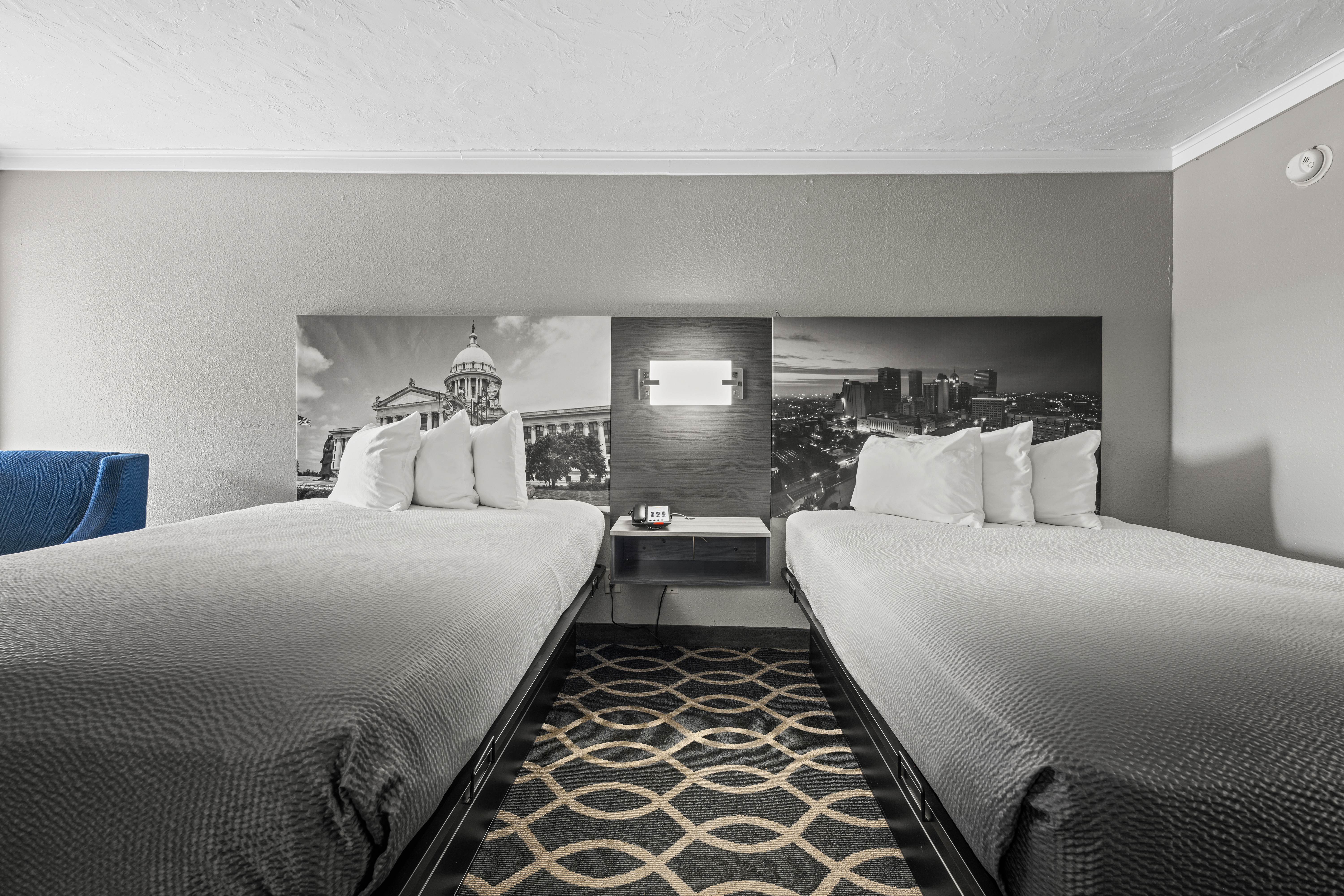 Guest room at the Super 8 by Wyndham Norman West in Norman, Oklahoma