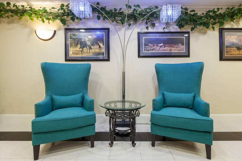 Super 8 Sulphur hotel lobby in Sulphur, Oklahoma
