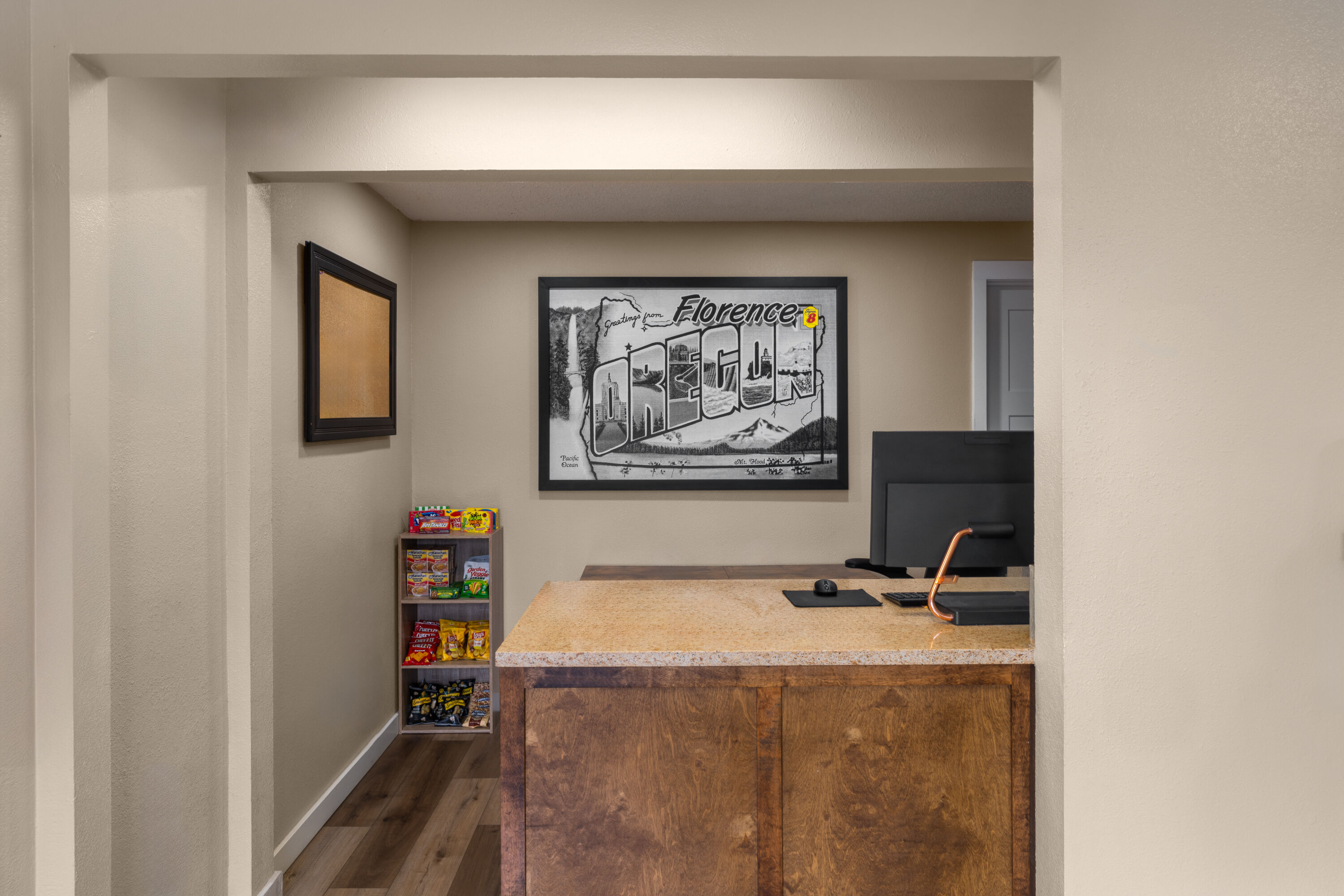 Super 8 by Wyndham Florence OR reception in Florence, Oregon