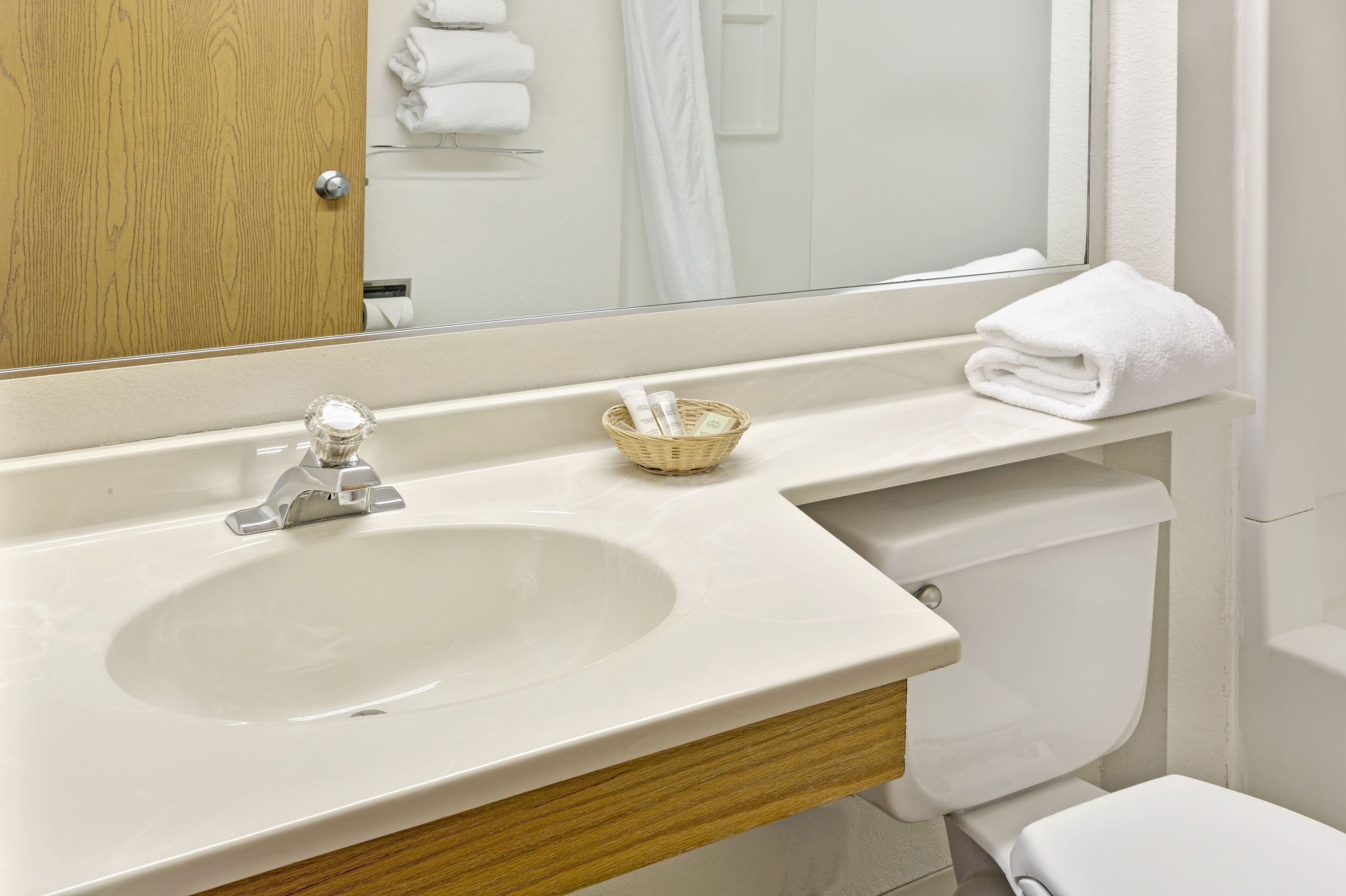 Guest room at the Super 8 by Wyndham Canonsburg/Pittsburgh Area in Canonsburg, Pennsylvania