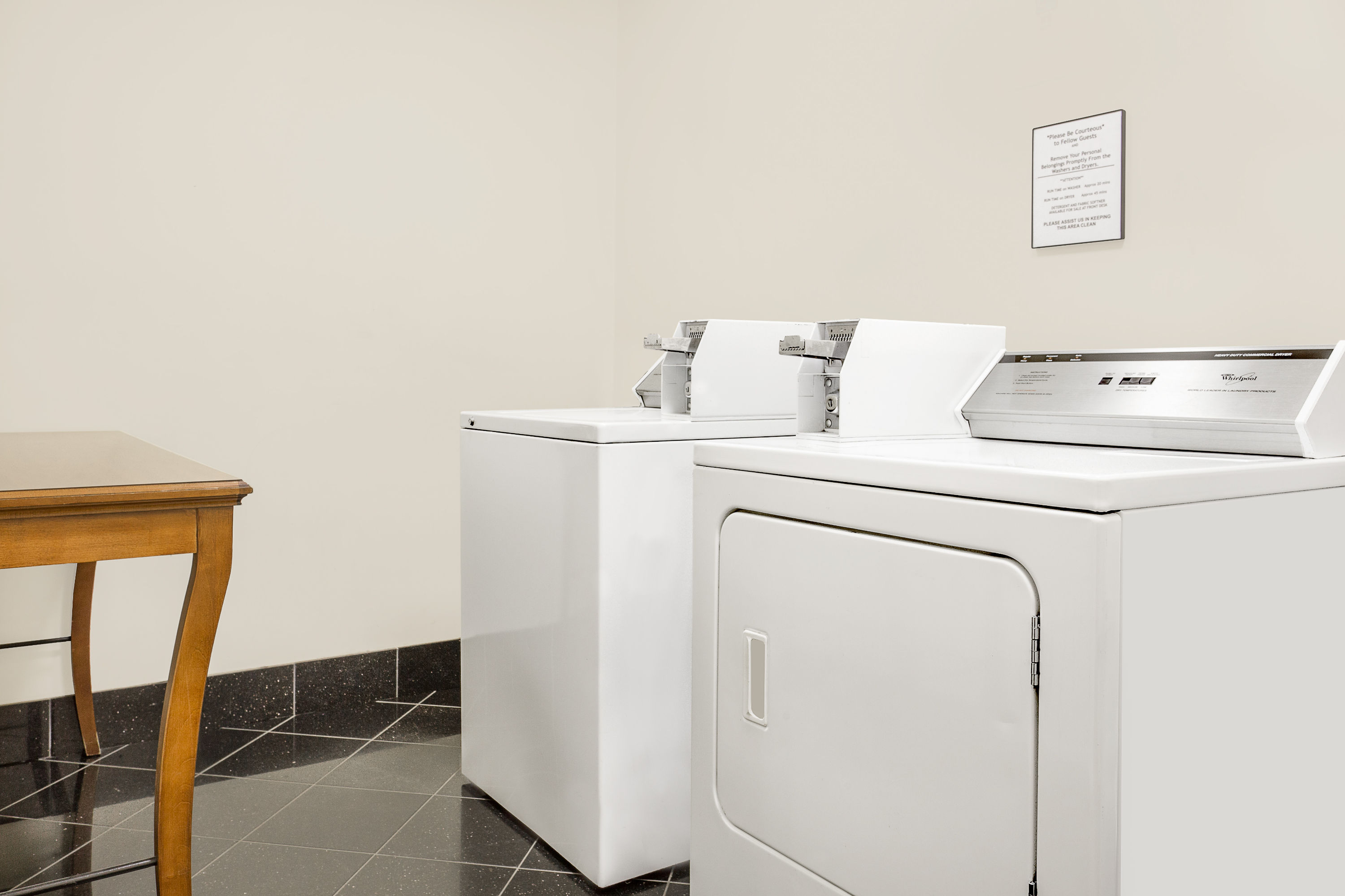 Laundry facilities at Super 8 by Wyndham Danville in Danville, Pennsylvania