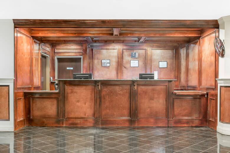 Super 8 Danville hotel lobby in Danville, Pennsylvania