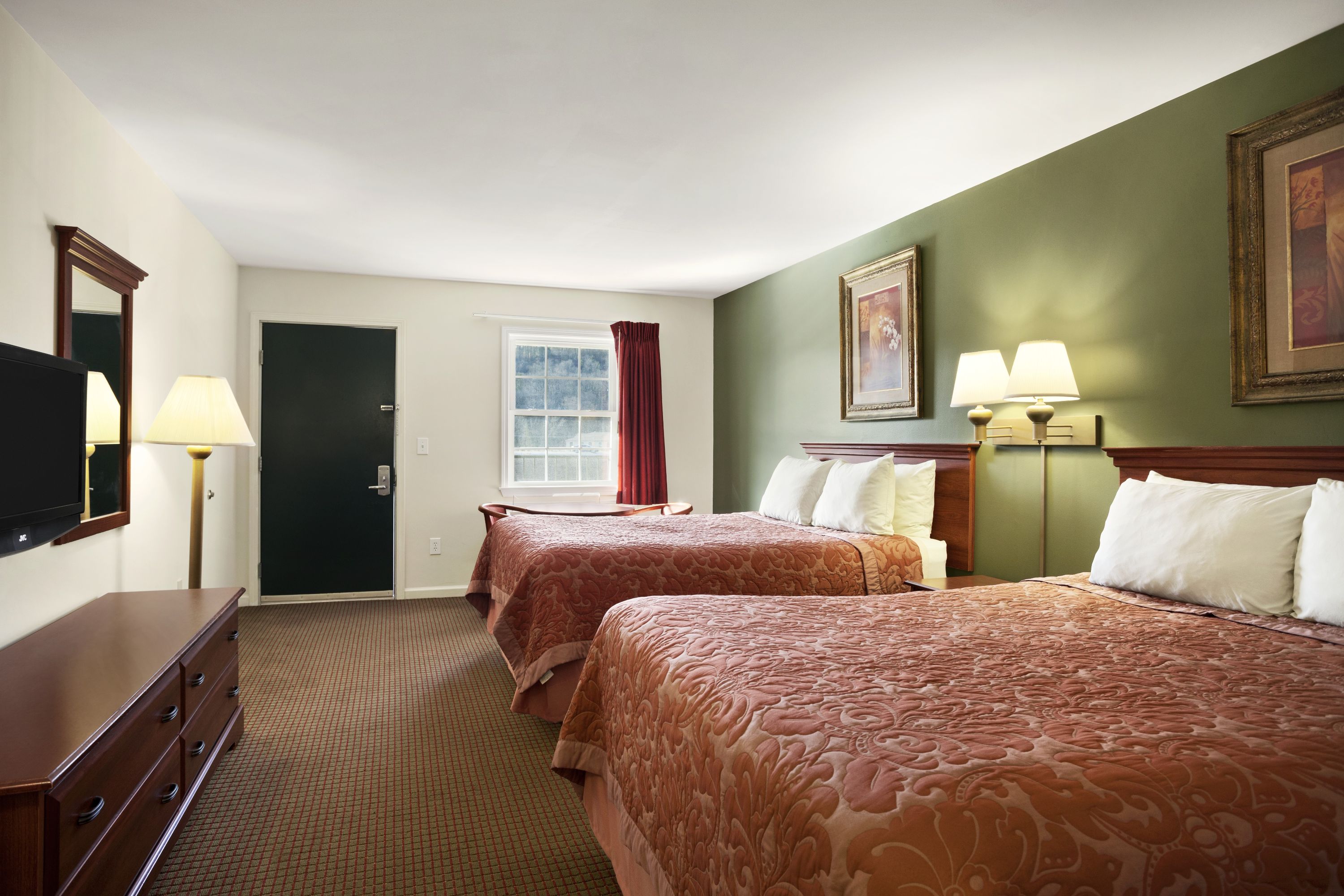 Guest room at the Super 8 by Wyndham Mifflinville Near Bloomsburg in Mifflinville, Pennsylvania