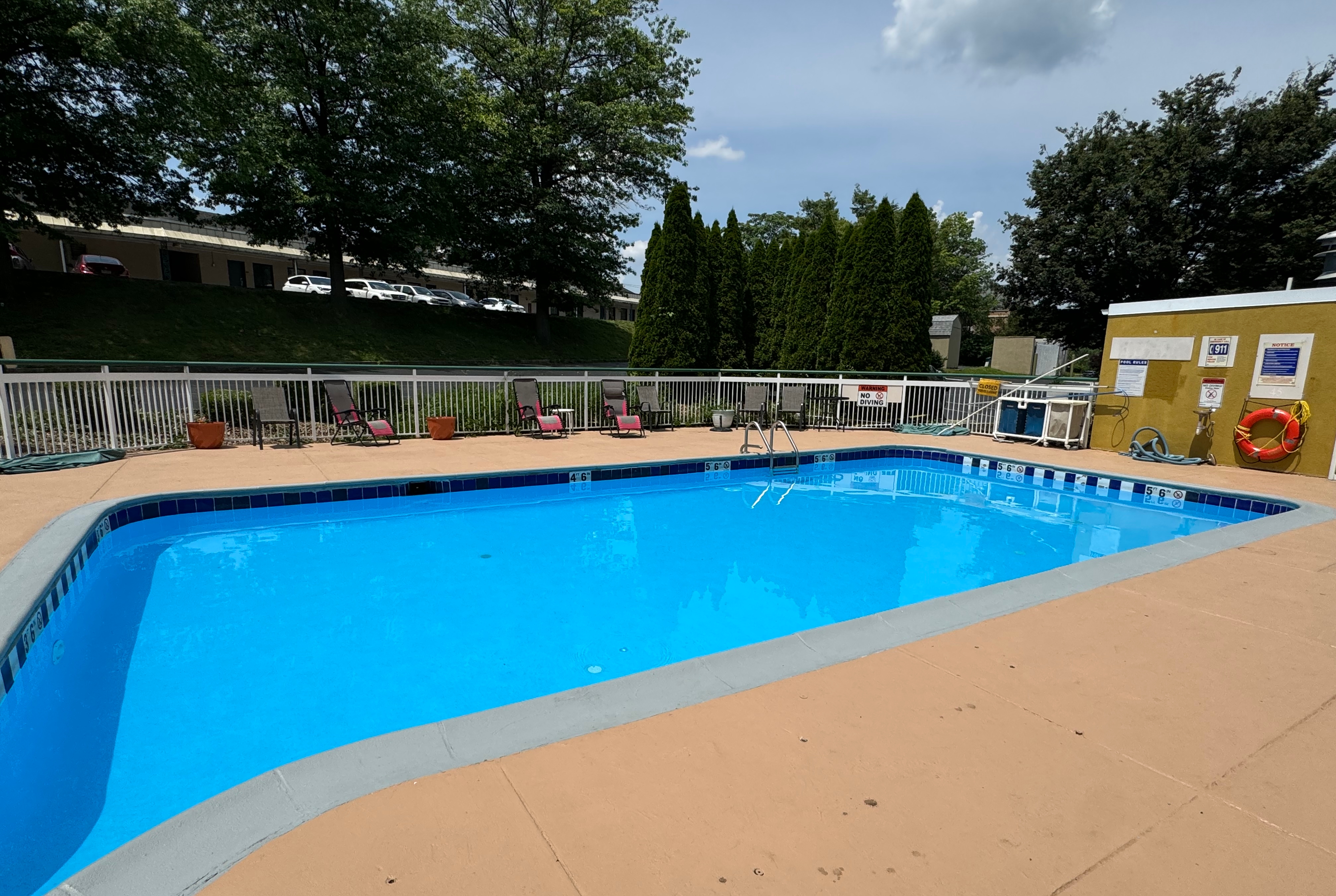 Pool at the Super 8 by Wyndham New Cumberland in New Cumberland, Pennsylvania