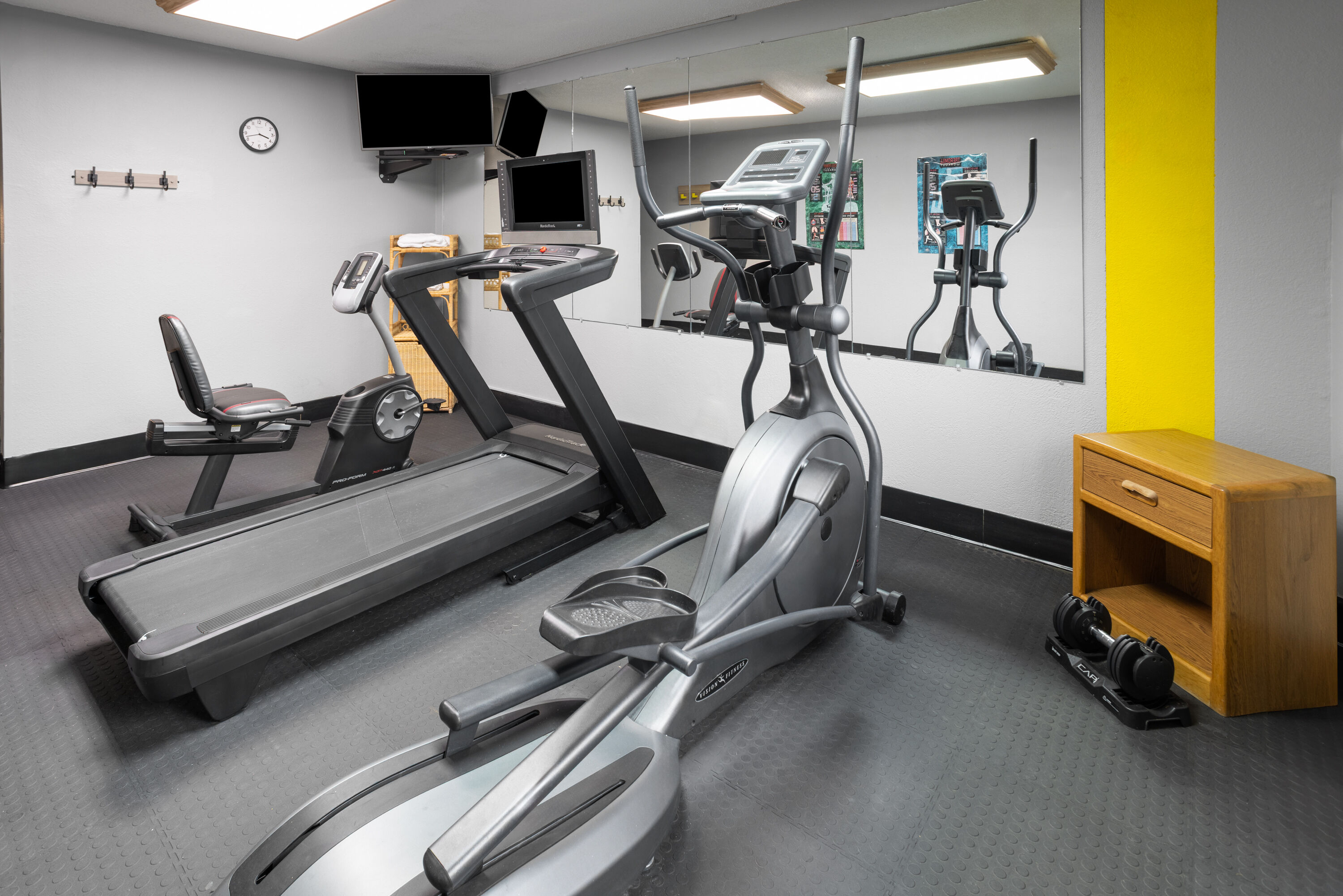 Fitness room at Super 8 by Wyndham New Stanton in New Stanton, Pennsylvania