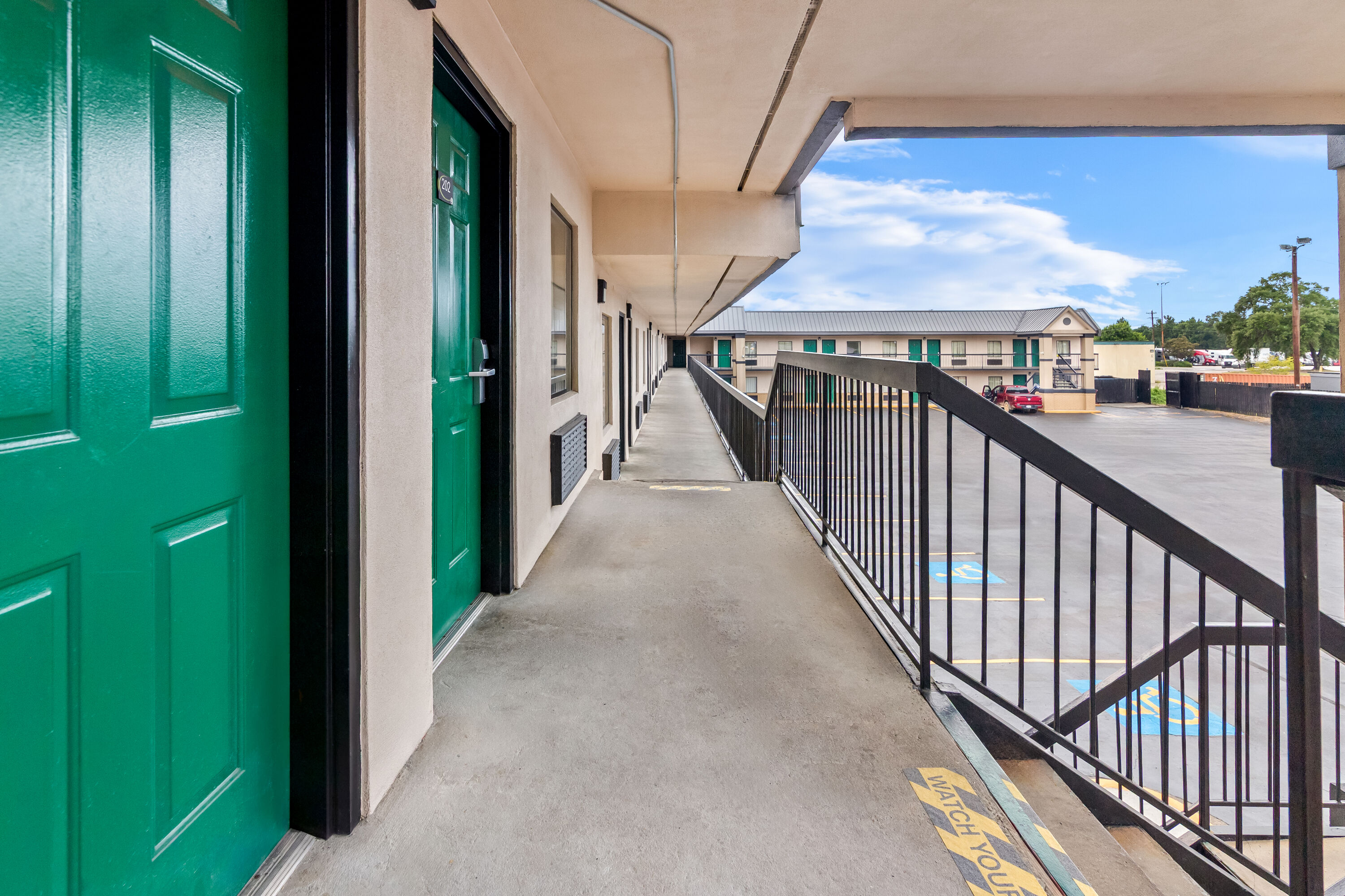 Exterior Day Image of Super 8 by Wyndham Columbia hotel in Columbia, South Carolina