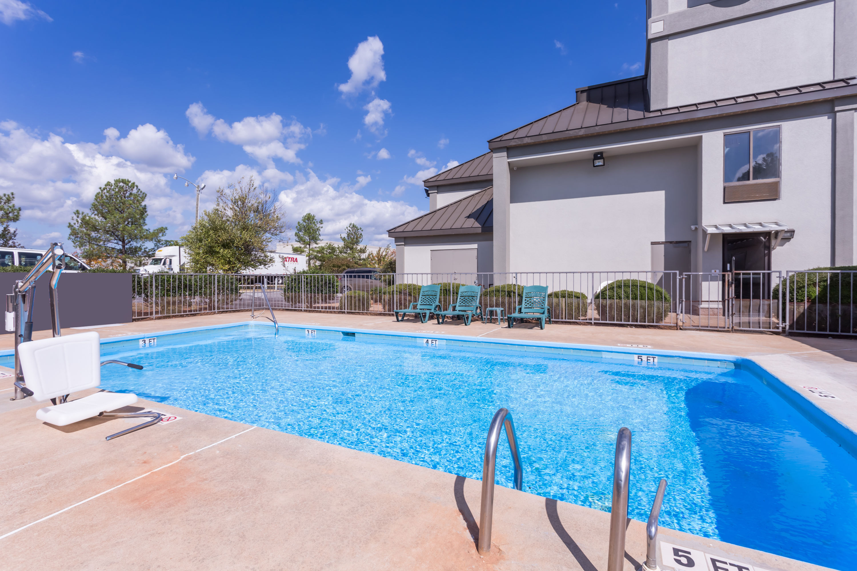 Pool at the Super 8 by Wyndham Greer/Spartanburg Area in Greer, South Carolina